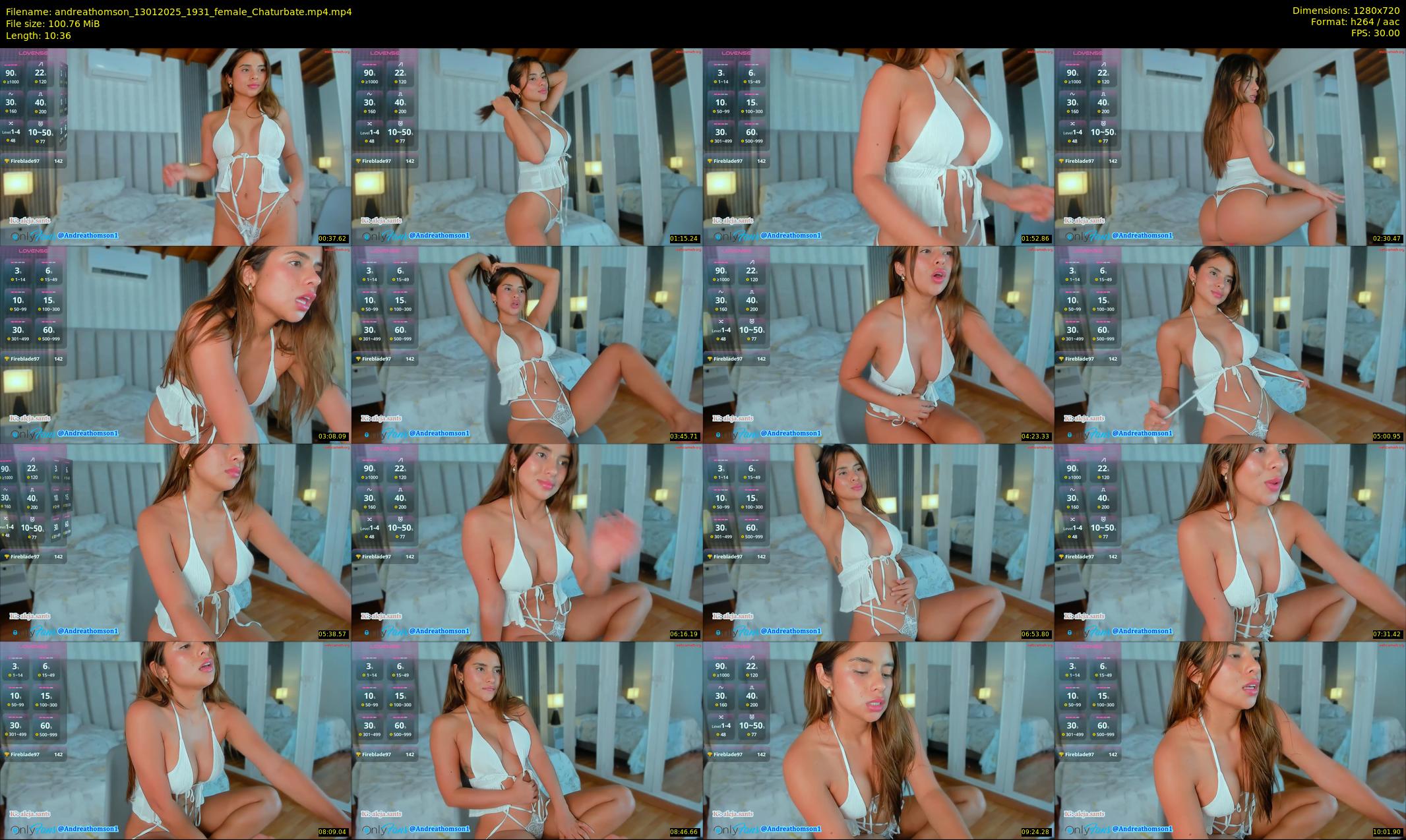 andreathomson — 11 minute Chaturbate female cam show recording, 720p, Jan 13, 2025