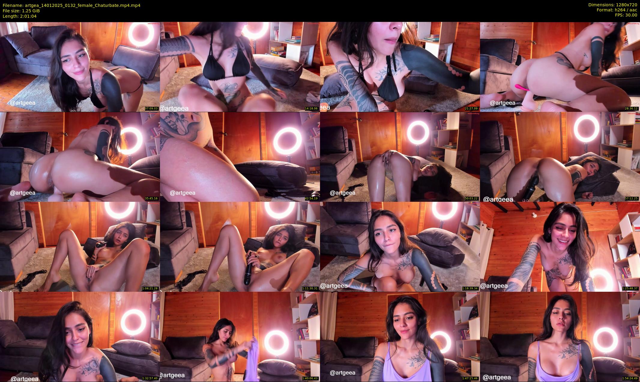 artgea — 122 minute Chaturbate female cam show recording, 720p, Jan 14, 2025