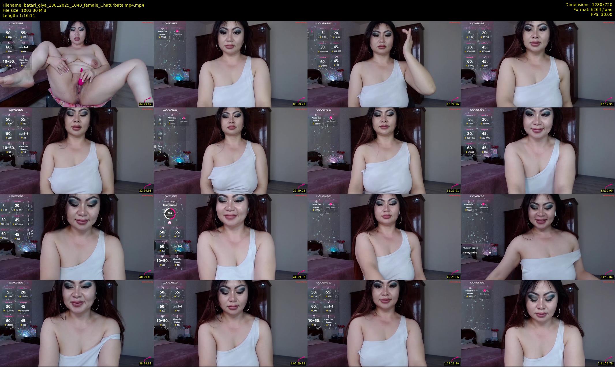batari_giya — 77 minute Chaturbate female cam show recording, 720p, Jan 13, 2025