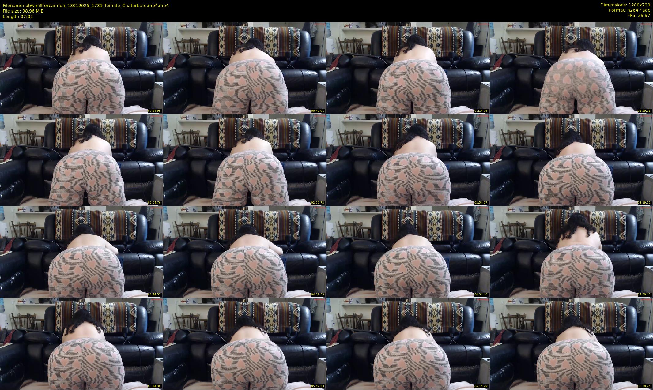 bbwmilfforcamfun — 8 minute Chaturbate female cam show recording, 720p, Jan 13, 2025