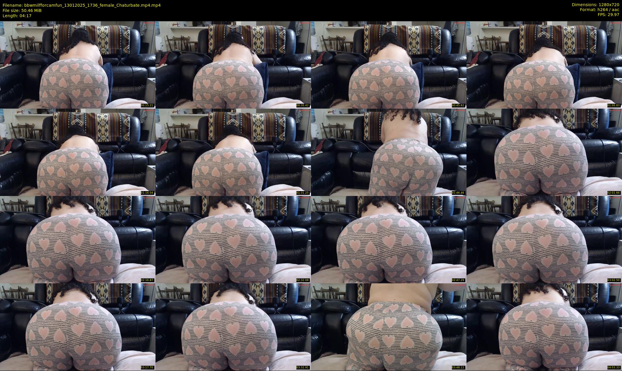 bbwmilfforcamfun — 5 minute Chaturbate female cam show recording, 720p, Jan 13, 2025