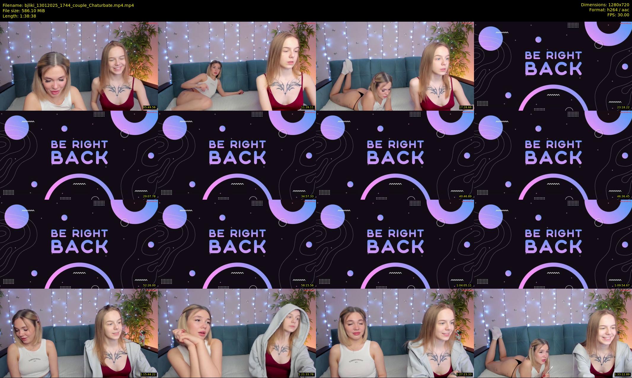 bjliki — 99 minute Chaturbate couple cam show recording, 720p, Jan 13, 2025