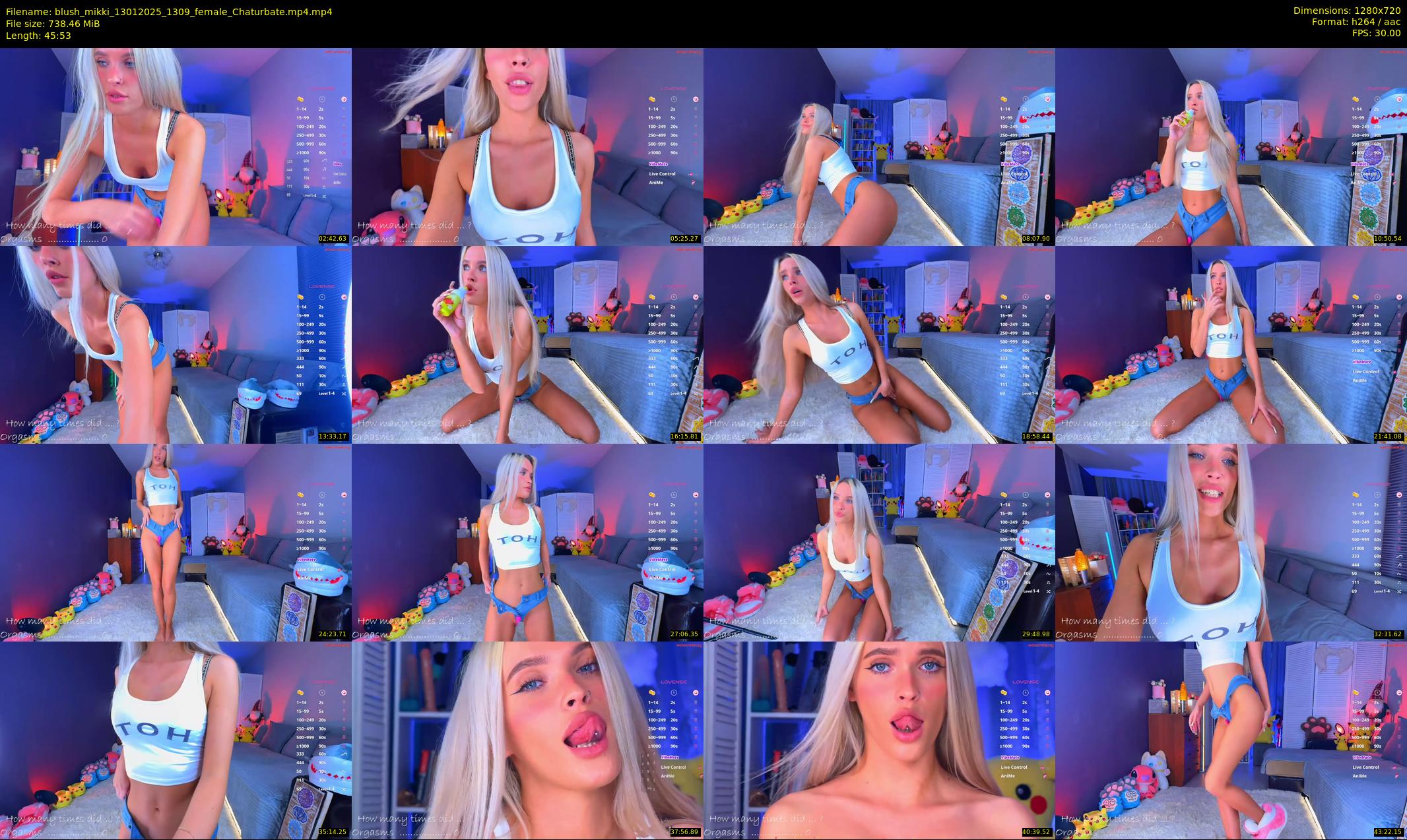 blush_mikki — 46 minute Chaturbate female cam show recording, 720p, Jan 13, 2025
