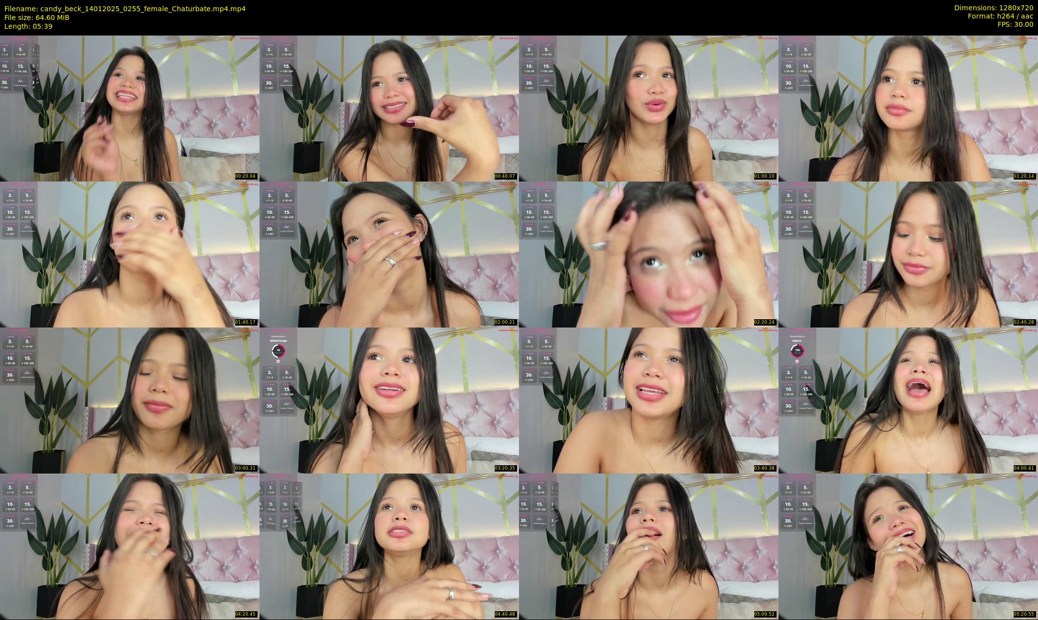 candy_beck — 6 minute Chaturbate female cam show recording, 720p, Jan 14, 2025