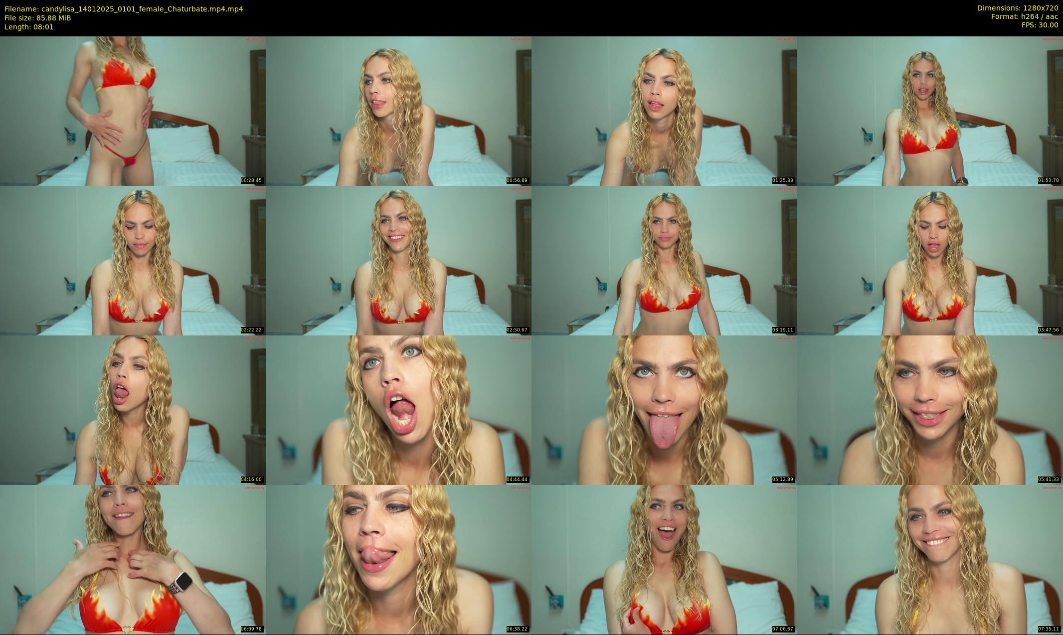 candylisa — 9 minute Chaturbate female cam show recording, 720p, Jan 14, 2025