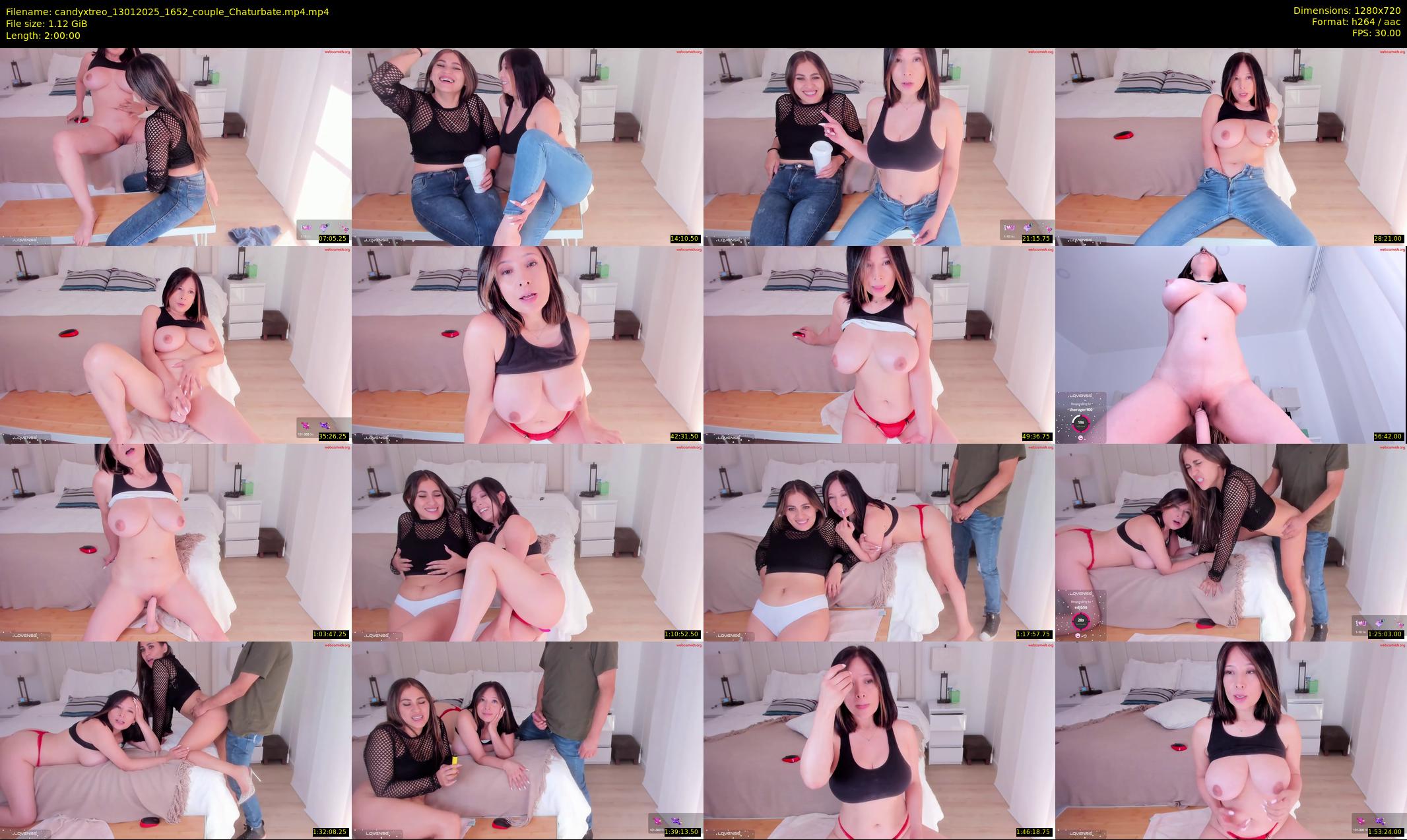candyxtreo — 120 minute Chaturbate couple cam show recording, 720p, Jan 13, 2025