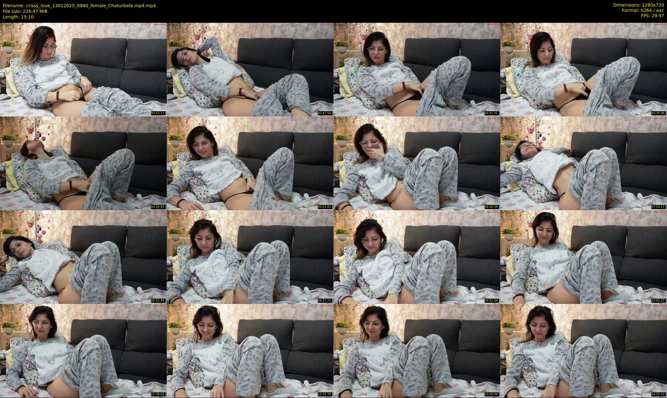 crissy_love — 16 minute Chaturbate female cam show recording, 720p, Jan 13, 2025