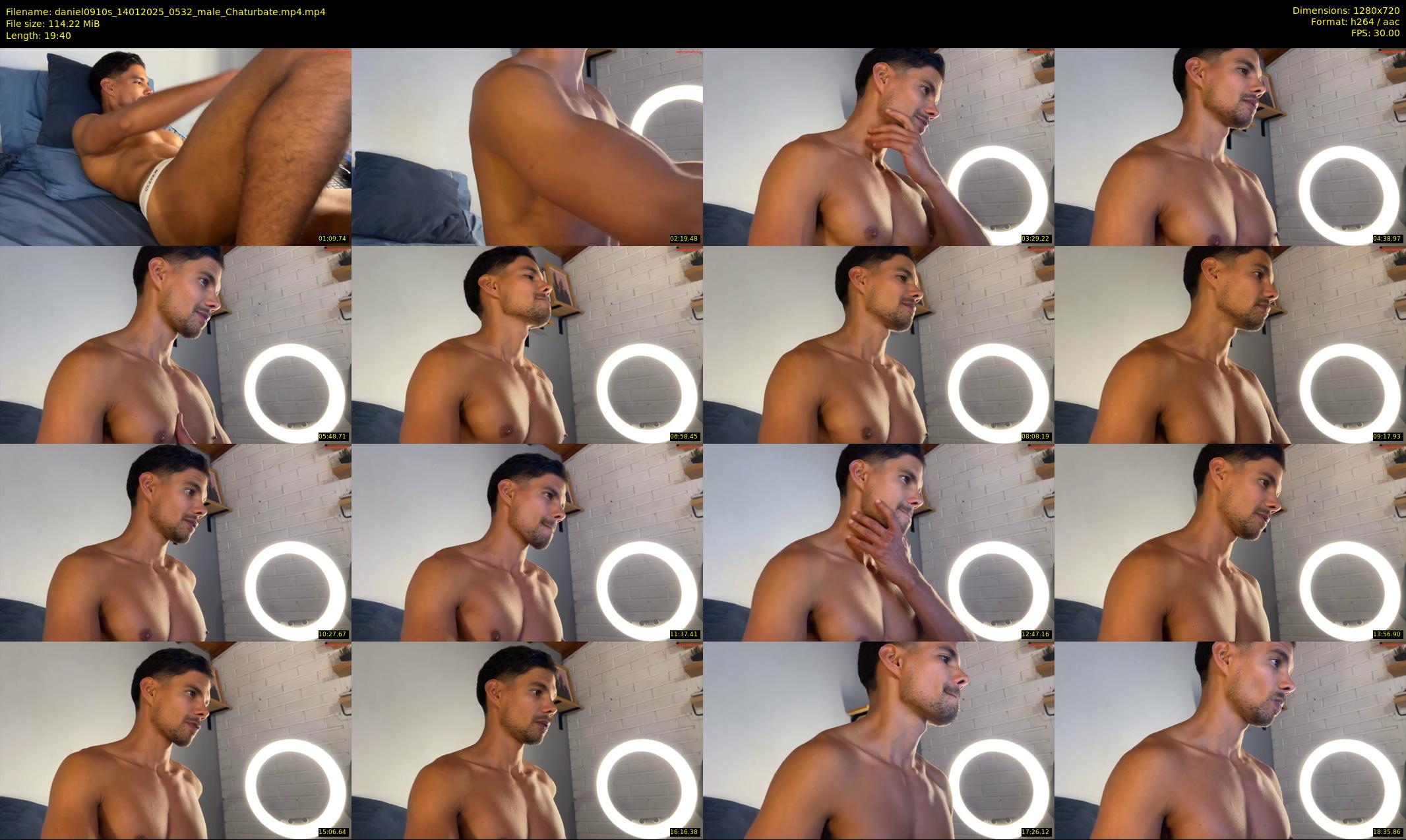 daniel0910s — 20 minute Chaturbate male cam show recording, 720p, Jan 14, 2025