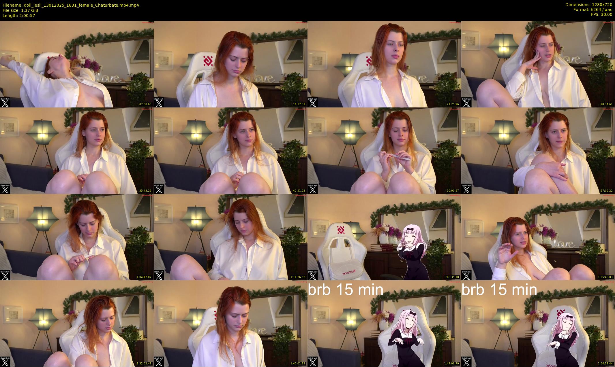 doll_lesli — 121 minute Chaturbate female cam show recording, 720p, Jan 13, 2025