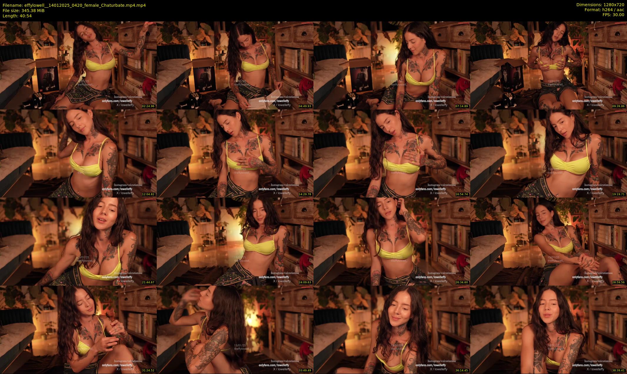 effylowell_ — 41 minute Chaturbate female cam show recording, 720p, Jan 14, 2025