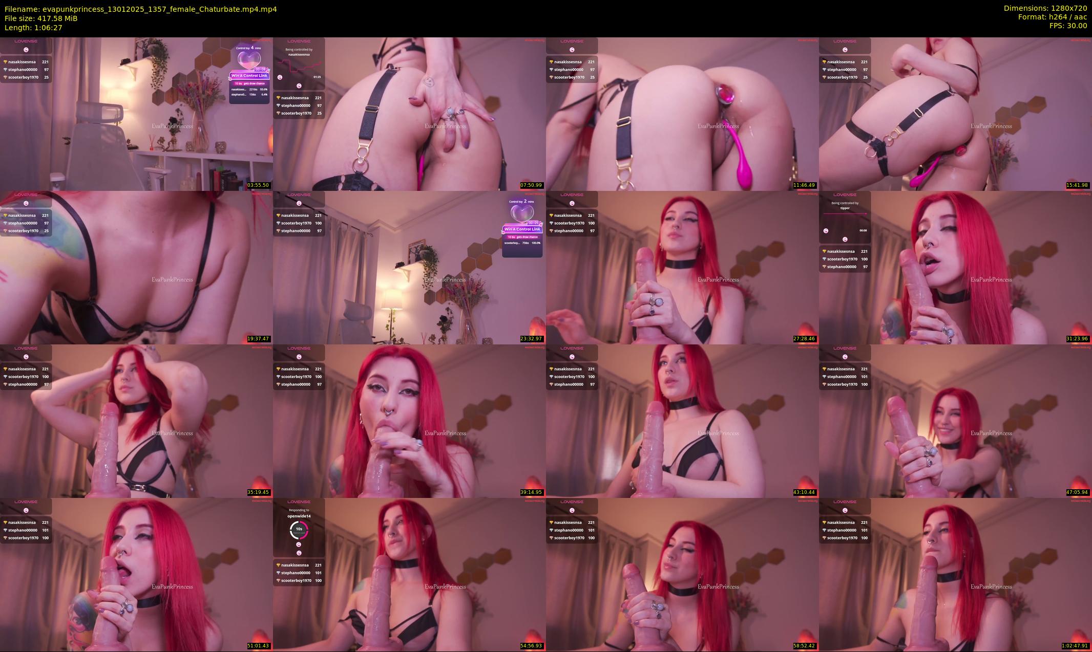 evapunkprincess — 67 minute Chaturbate female cam show recording, 720p, Jan 13, 2025
