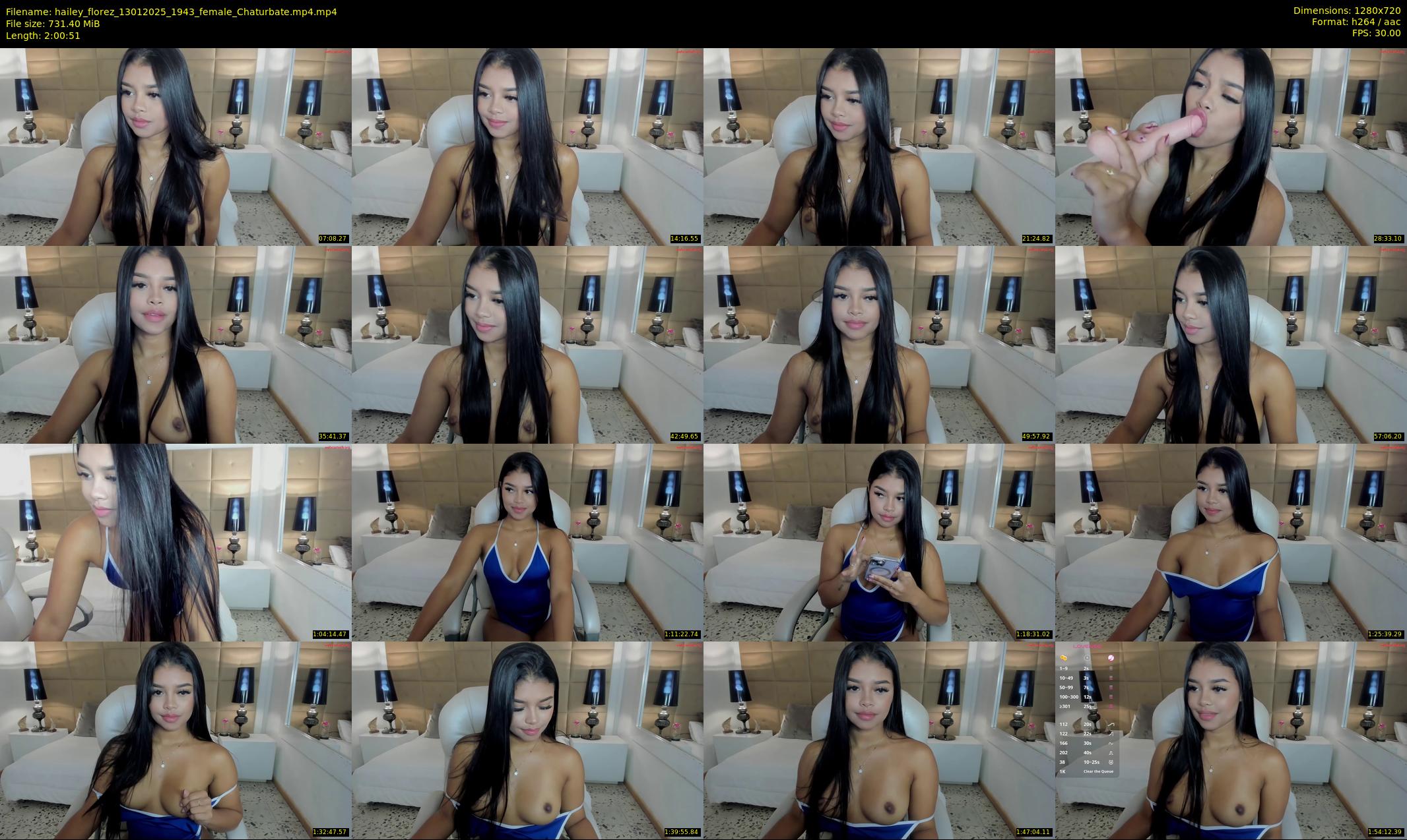 hailey_florez — 121 minute Chaturbate female cam show recording, 720p, Jan 13, 2025
