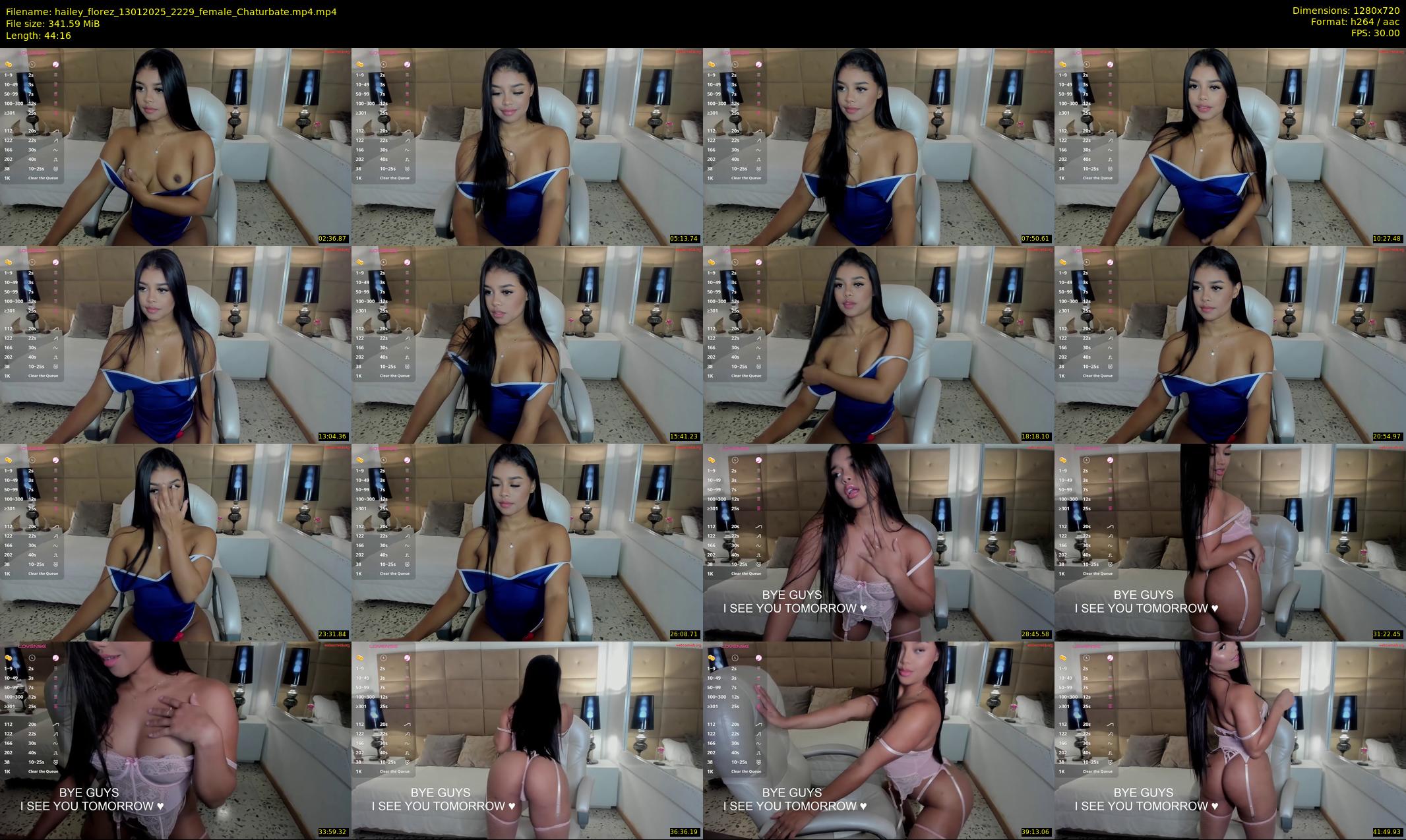 hailey_florez — 45 minute Chaturbate female cam show recording, 720p, Jan 13, 2025