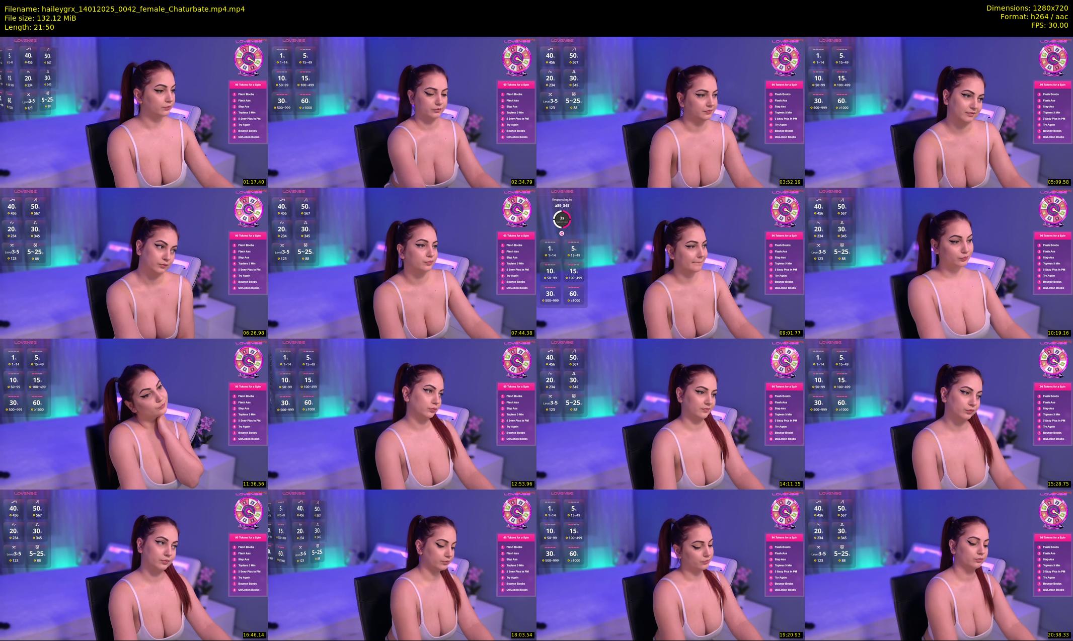 haileygrx — 22 minute Chaturbate female cam show recording, 720p, Jan 14, 2025