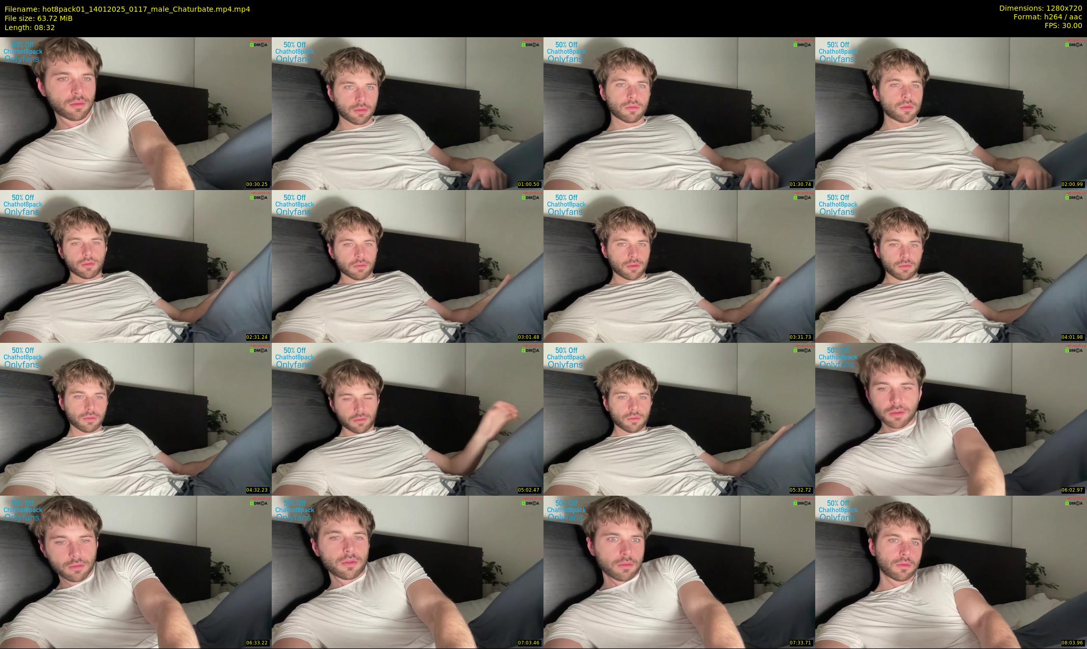 hot8pack01 — 9 minute Chaturbate male cam show recording, 720p, Jan 14, 2025