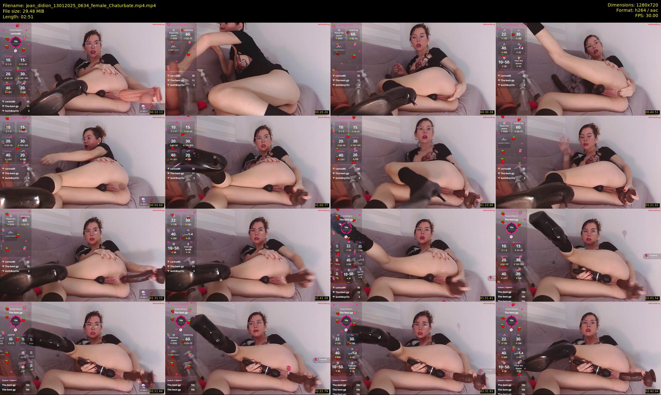 joan_didion — 3 minute Chaturbate female cam show recording, 720p, Jan 13, 2025