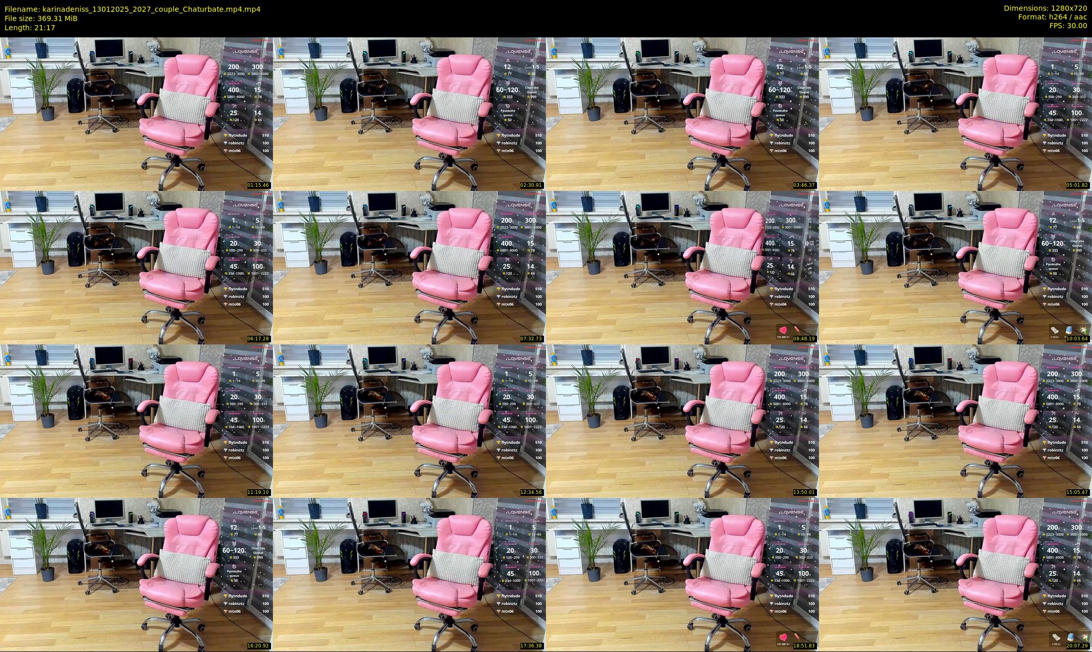 karinadeniss — 22 minute Chaturbate couple cam show recording, 720p, Jan 13, 2025