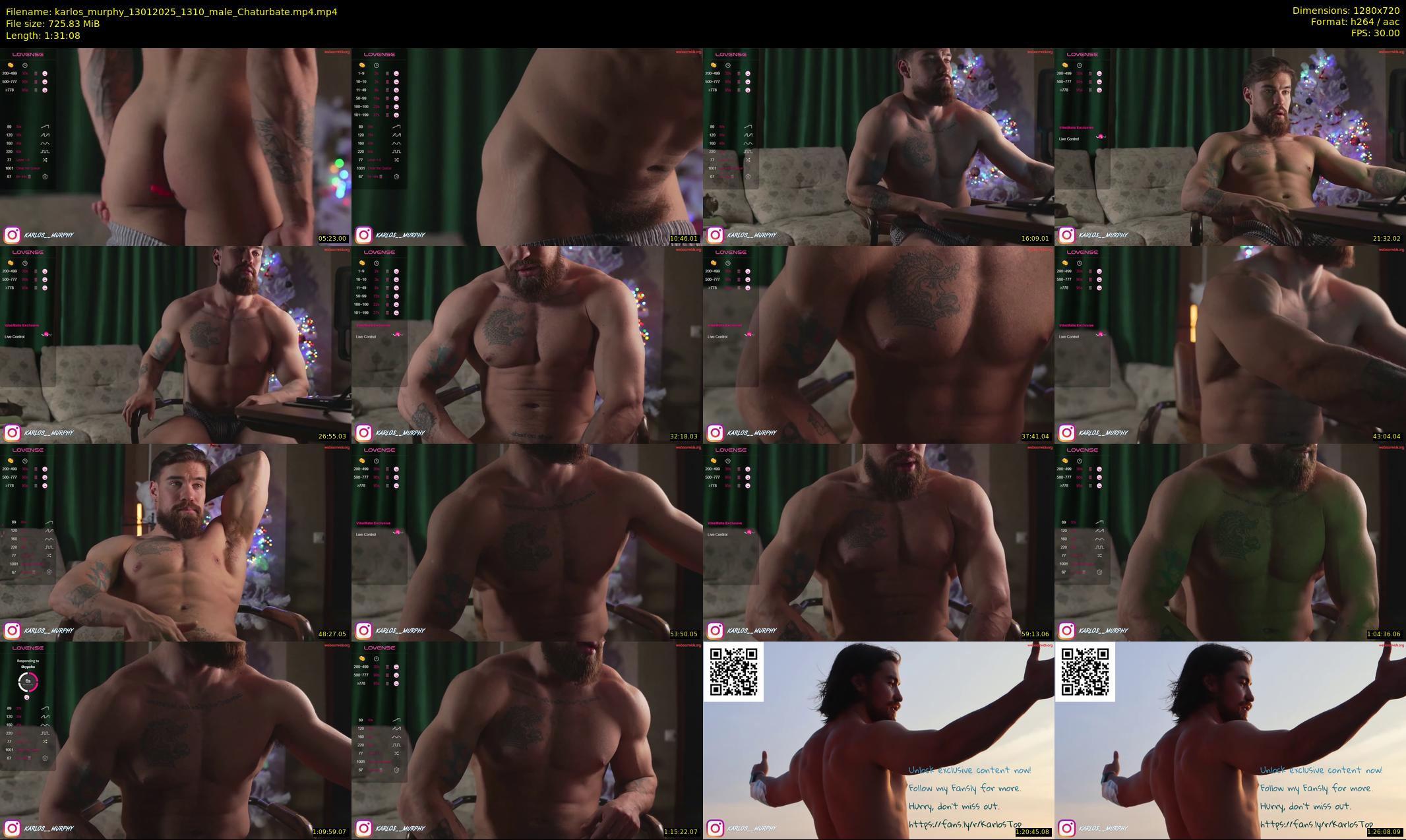 karlos_murphy — 92 minute Chaturbate male cam show recording, 720p, Jan 13, 2025