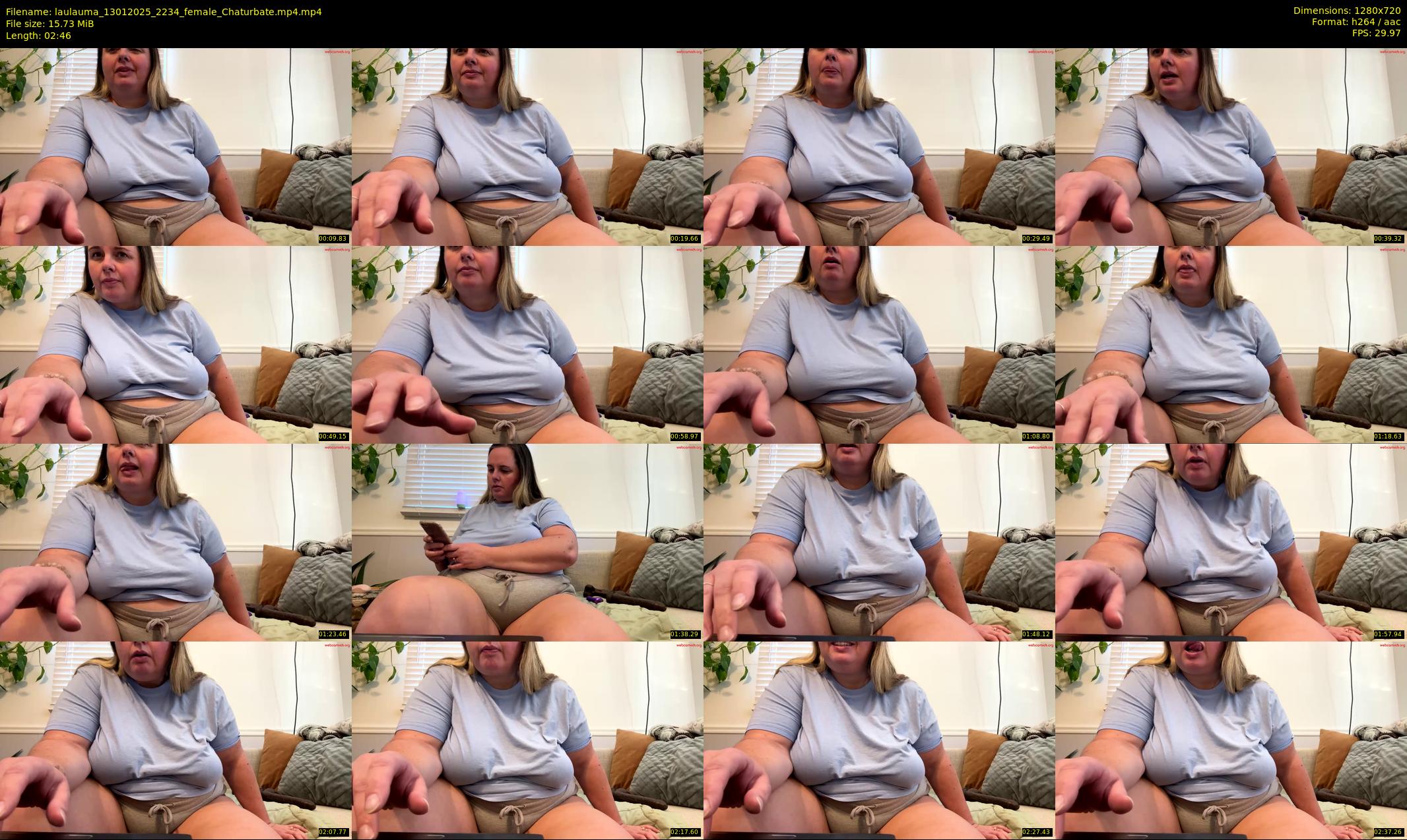 laulauma — 3 minute Chaturbate female cam show recording, 720p, Jan 13, 2025