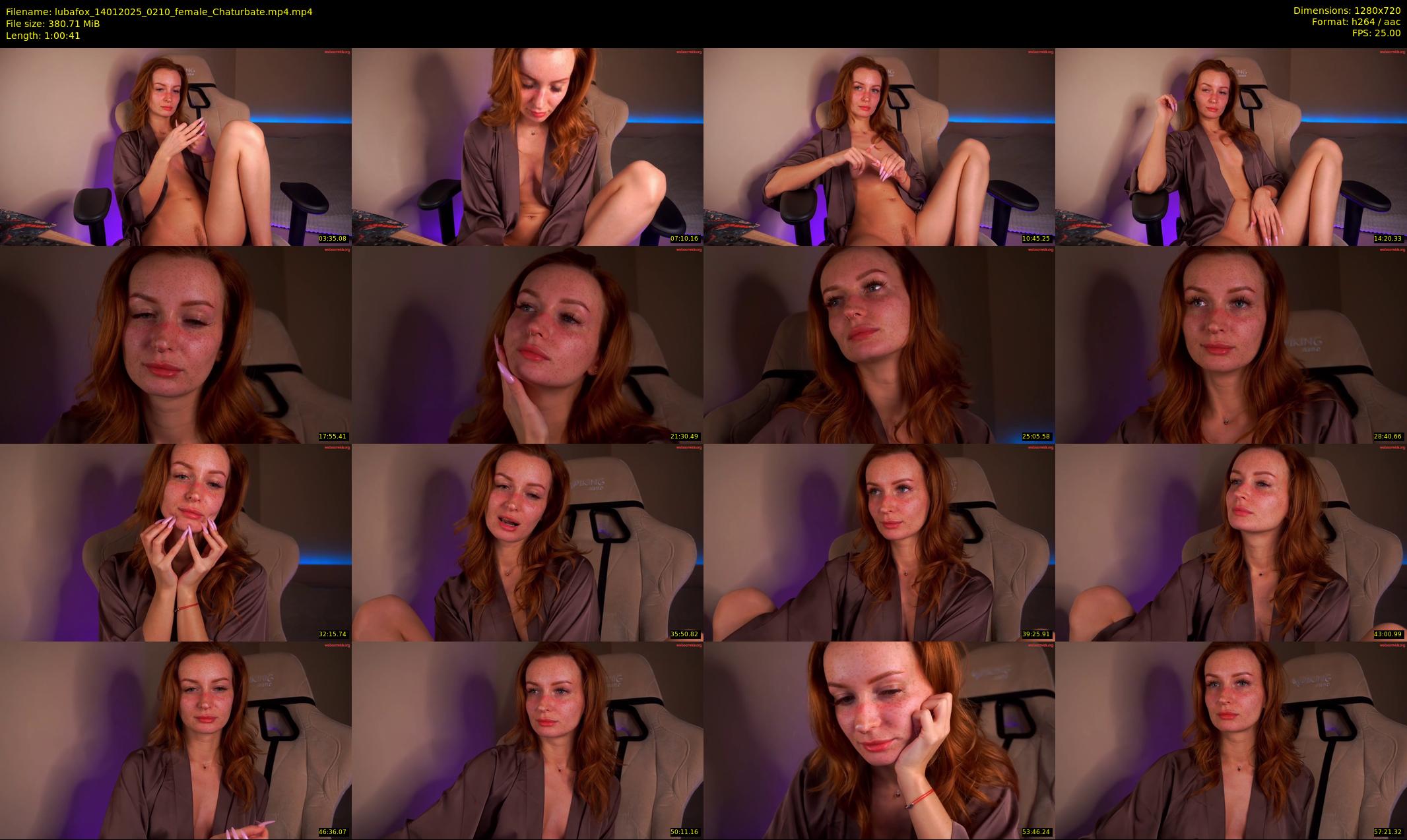 lubafox — 61 minute Chaturbate female cam show recording, 720p, Jan 14, 2025