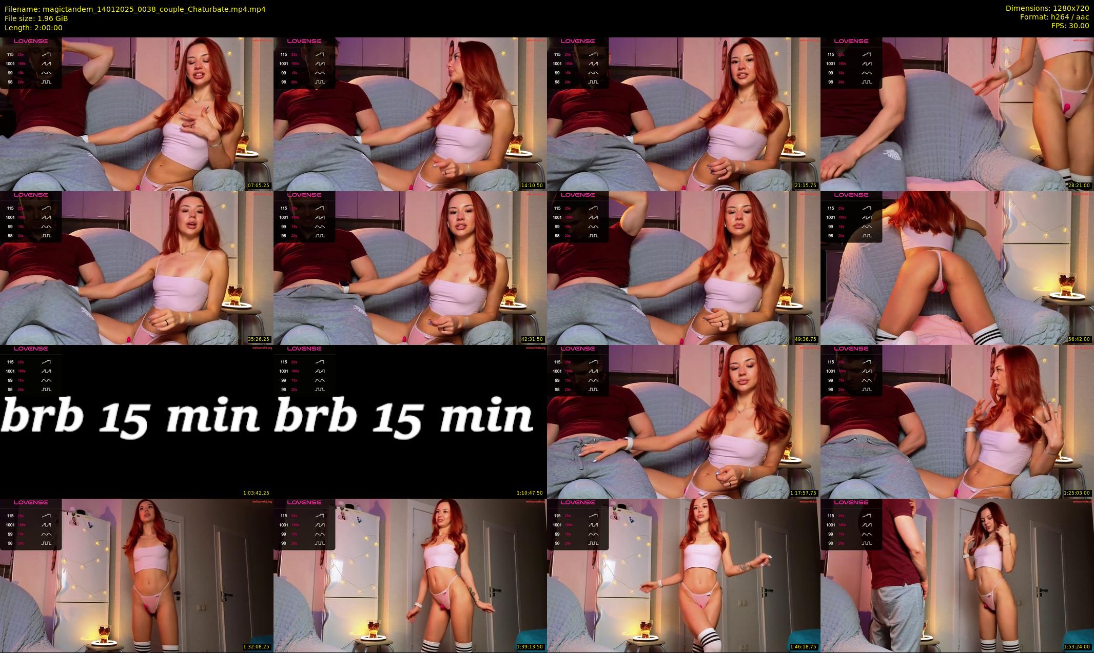 magictandem — 120 minute Chaturbate couple cam show recording, 720p, Jan 14, 2025