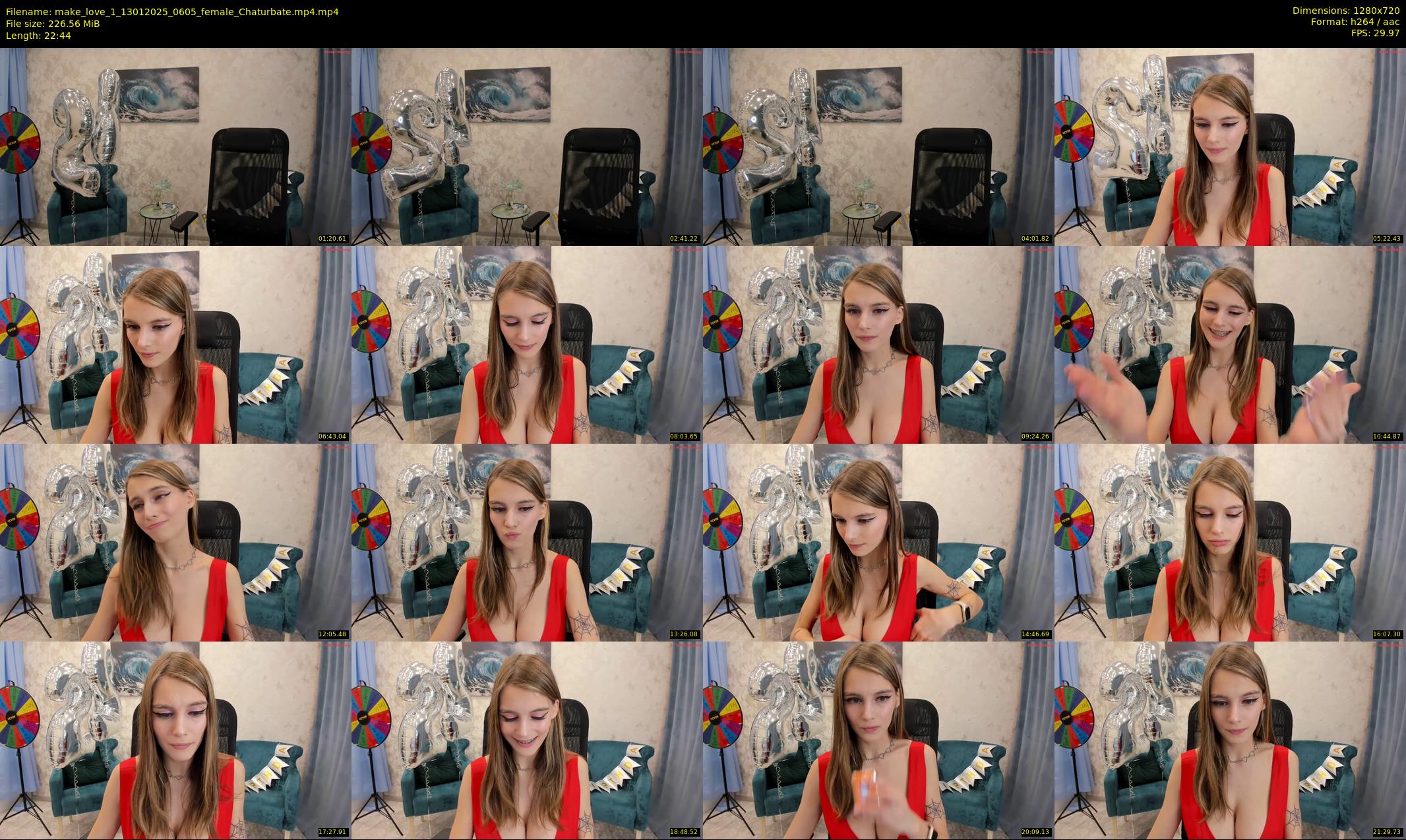 make_love_1 — 23 minute Chaturbate female cam show recording, 720p, Jan 13, 2025