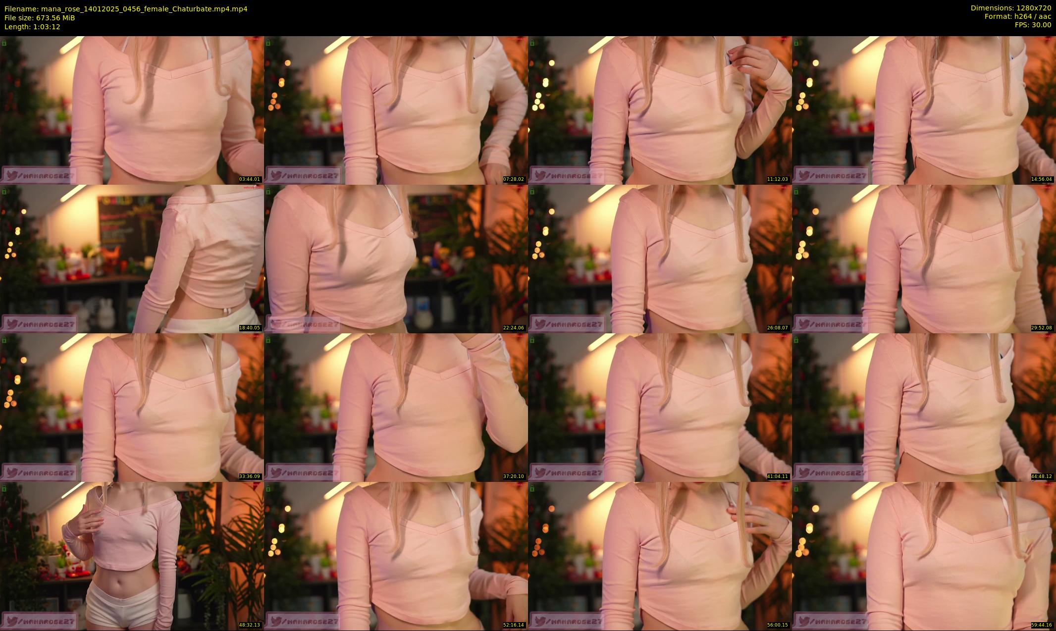 mana_rose — 64 minute Chaturbate female cam show recording, 720p, Jan 14, 2025