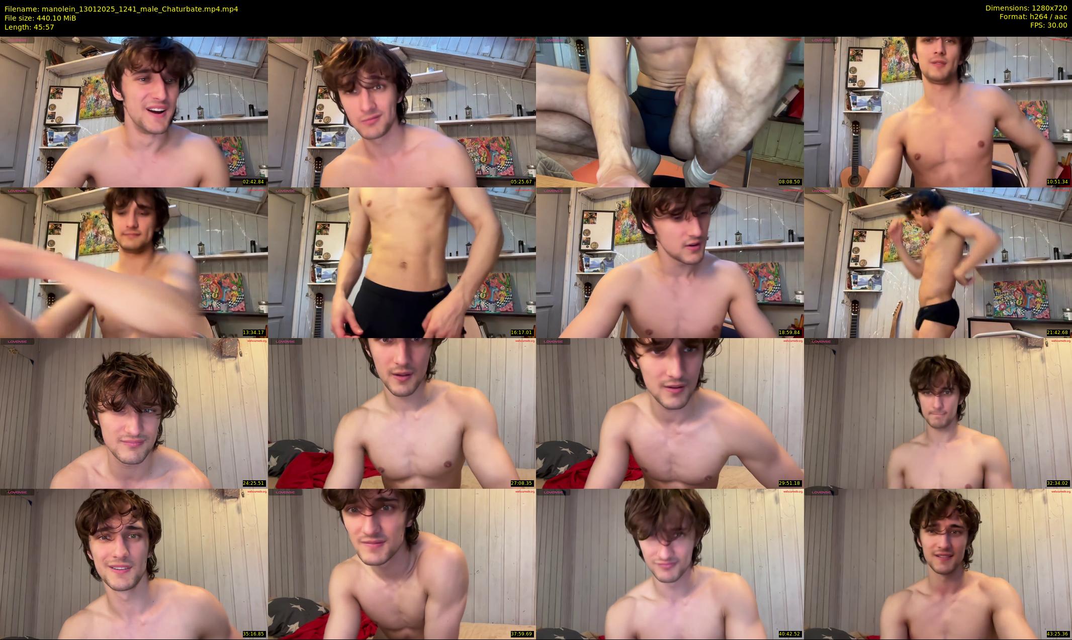 manolein — 46 minute Chaturbate male cam show recording, 720p, Jan 13, 2025