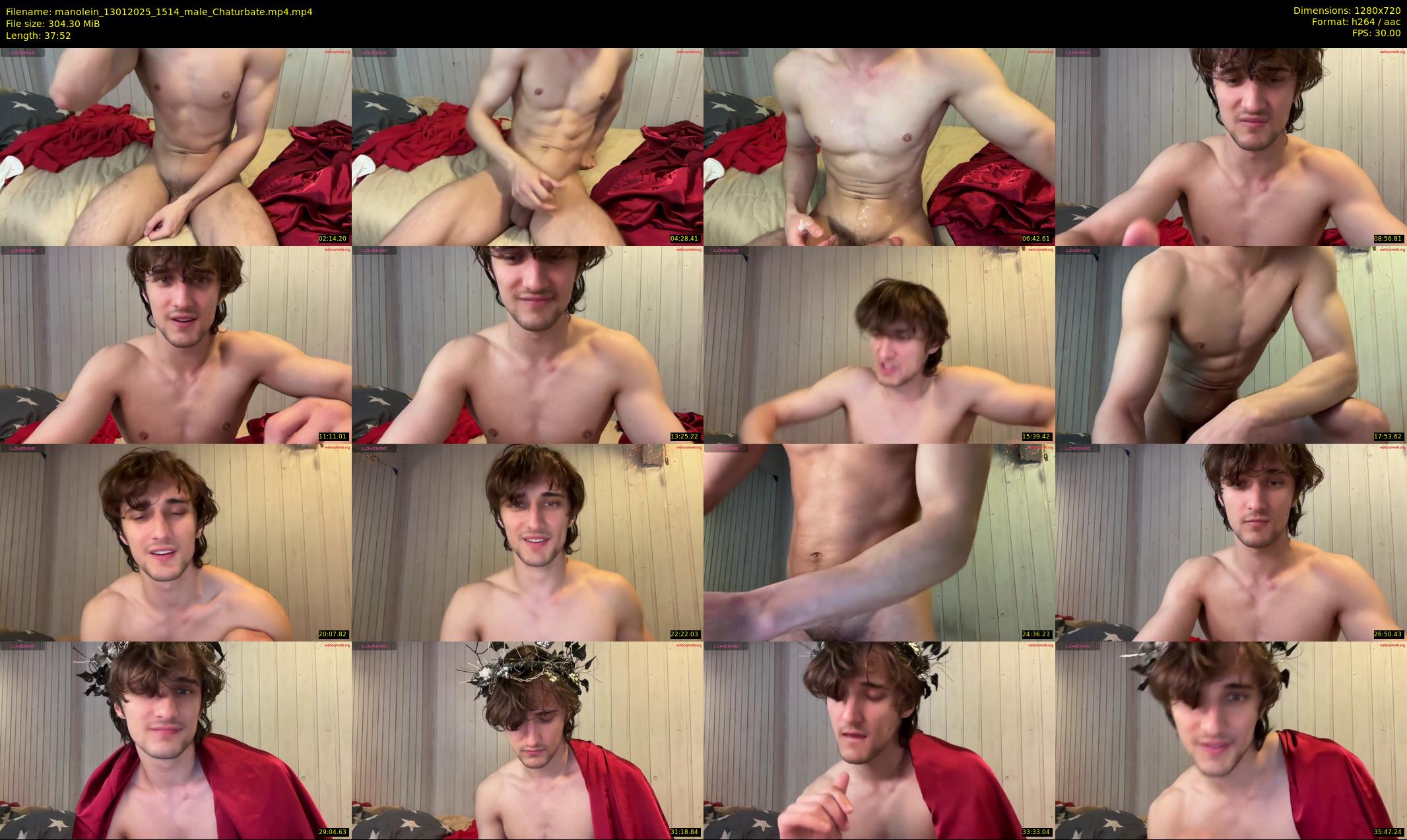 manolein — 38 minute Chaturbate male cam show recording, 720p, Jan 13, 2025