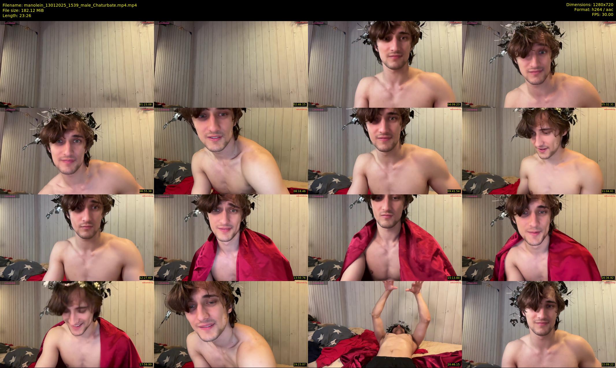 manolein — 24 minute Chaturbate male cam show recording, 720p, Jan 13, 2025