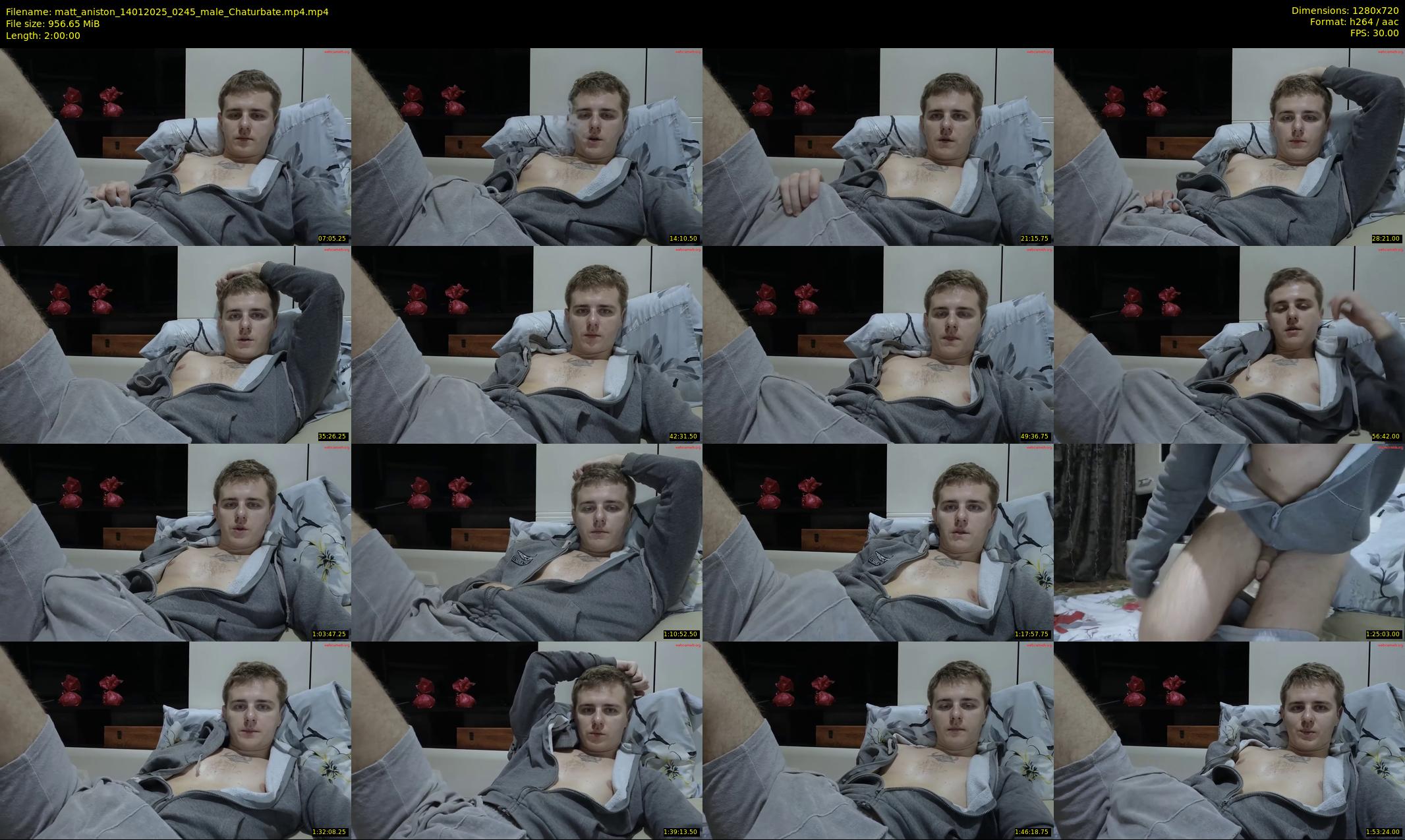 matt_aniston — 120 minute Chaturbate male cam show recording, 720p, Jan 14, 2025
