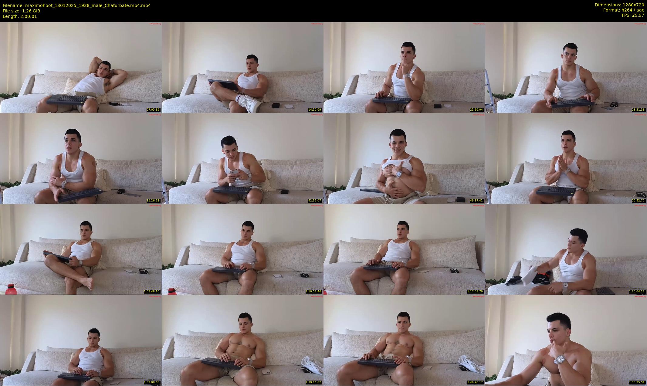maximohoot — 121 minute Chaturbate male cam show recording, 720p, Jan 13, 2025