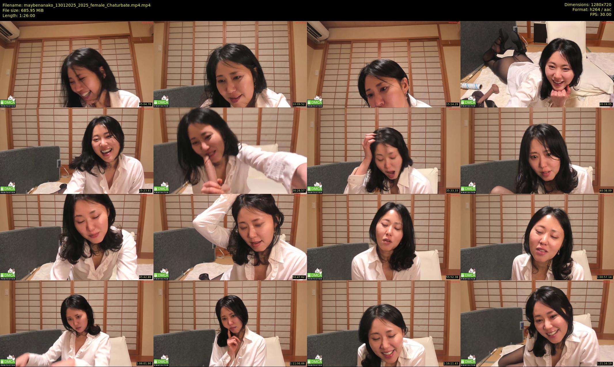 maybenanako — 86 minute Chaturbate female cam show recording, 720p, Jan 13, 2025