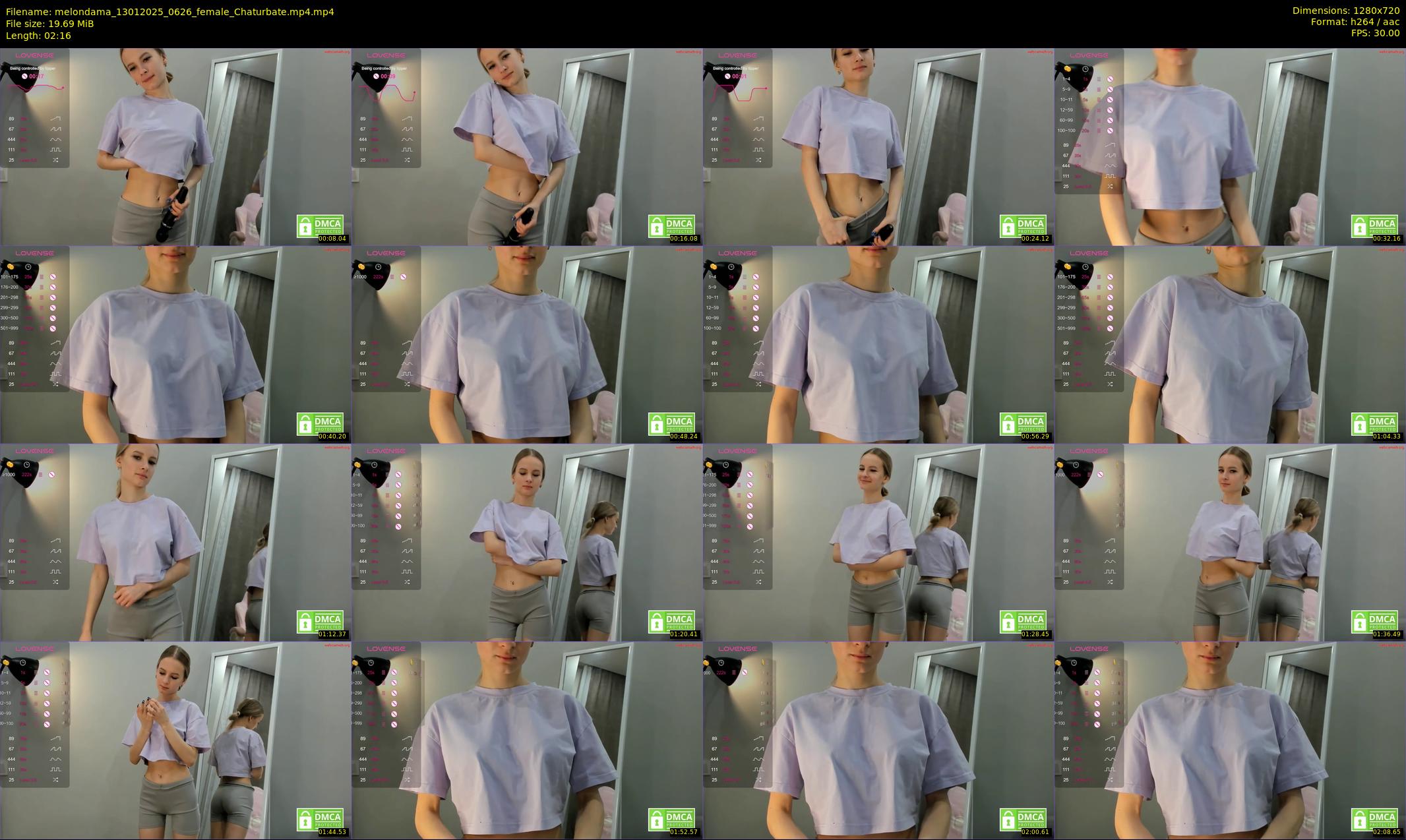 melondama — 3 minute Chaturbate female cam show recording, 720p, Jan 13, 2025