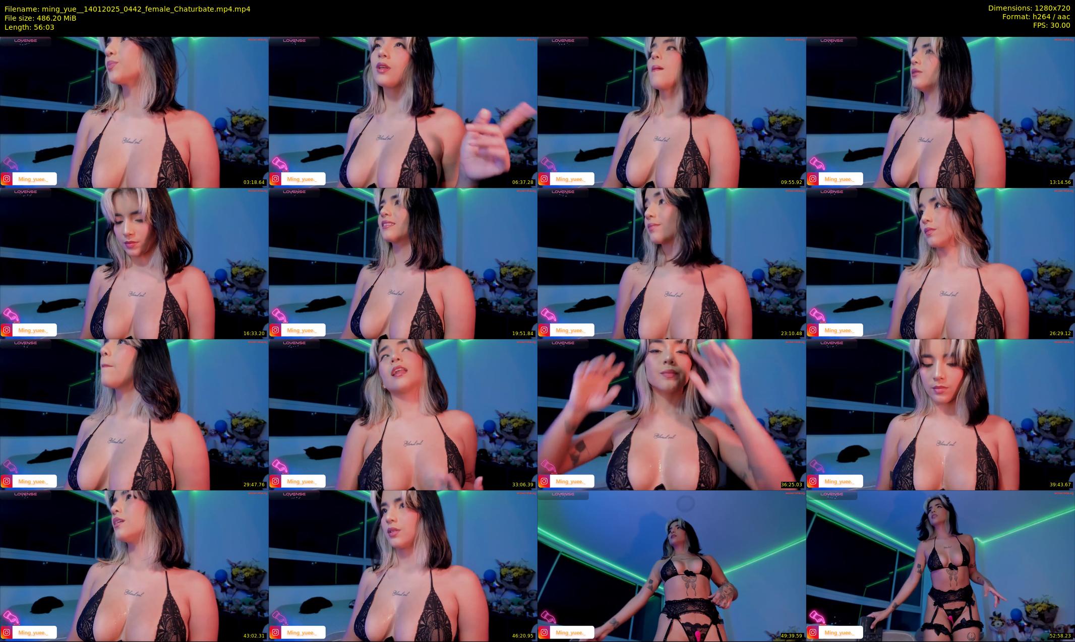 ming_yue_ — 57 minute Chaturbate female cam show recording, 720p, Jan 14, 2025
