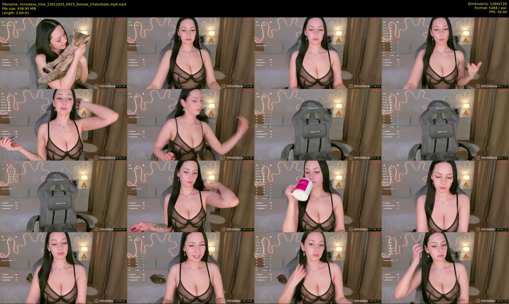 miroslava_lime — 121 minute Chaturbate female cam show recording, 720p, Jan 13, 2025