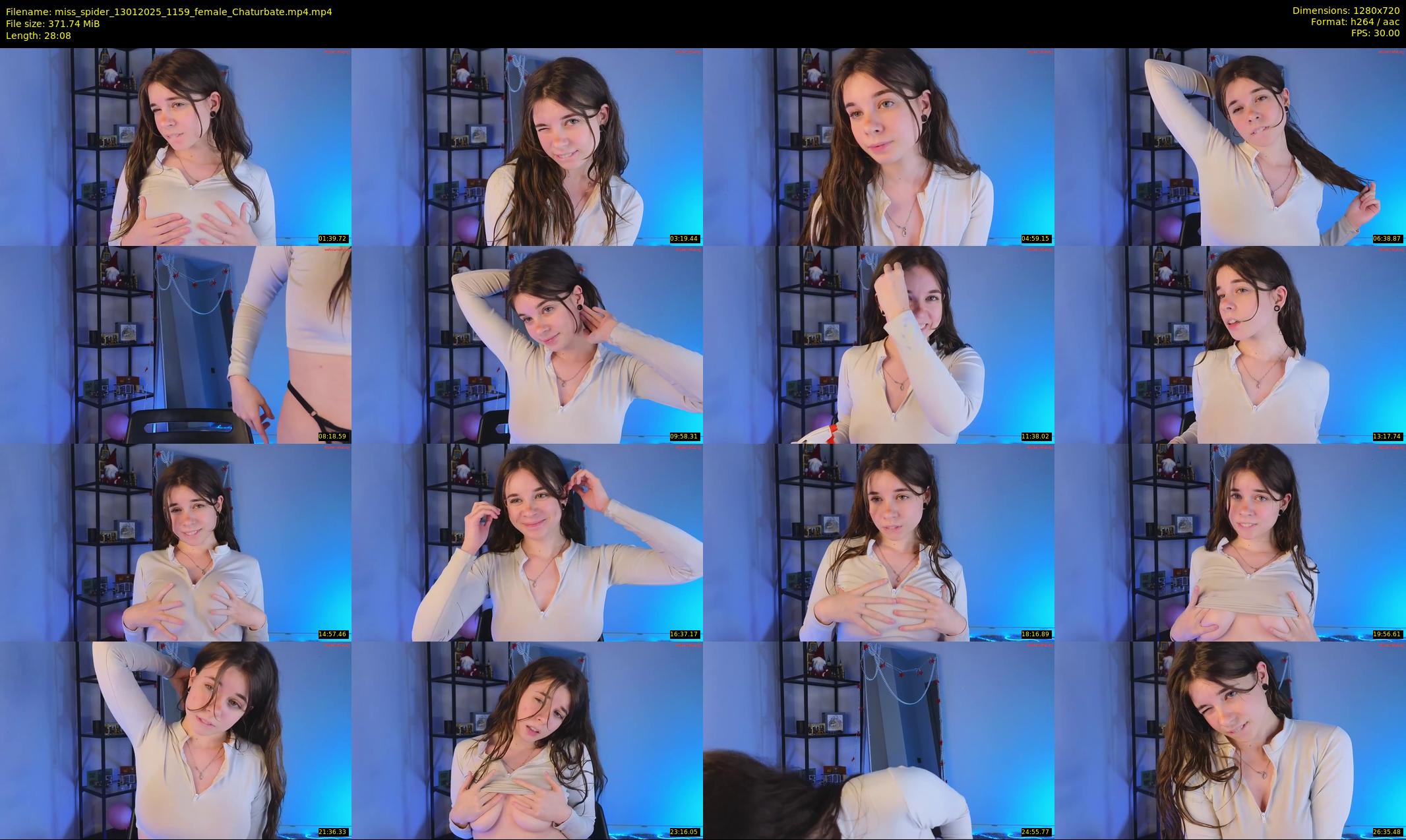 miss_spider — 29 minute Chaturbate female cam show recording, 720p, Jan 13, 2025