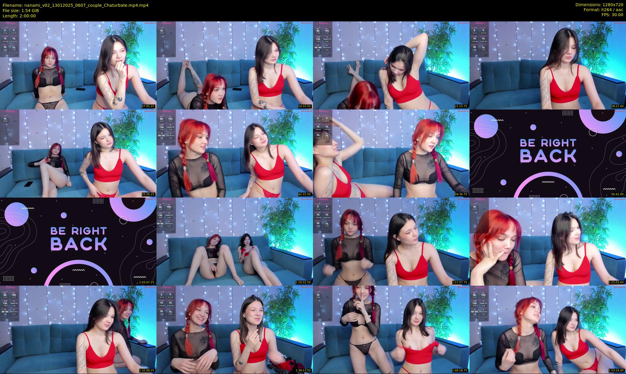 nanami_v02 — 120 minute Chaturbate couple cam show recording, 720p, Jan 13, 2025