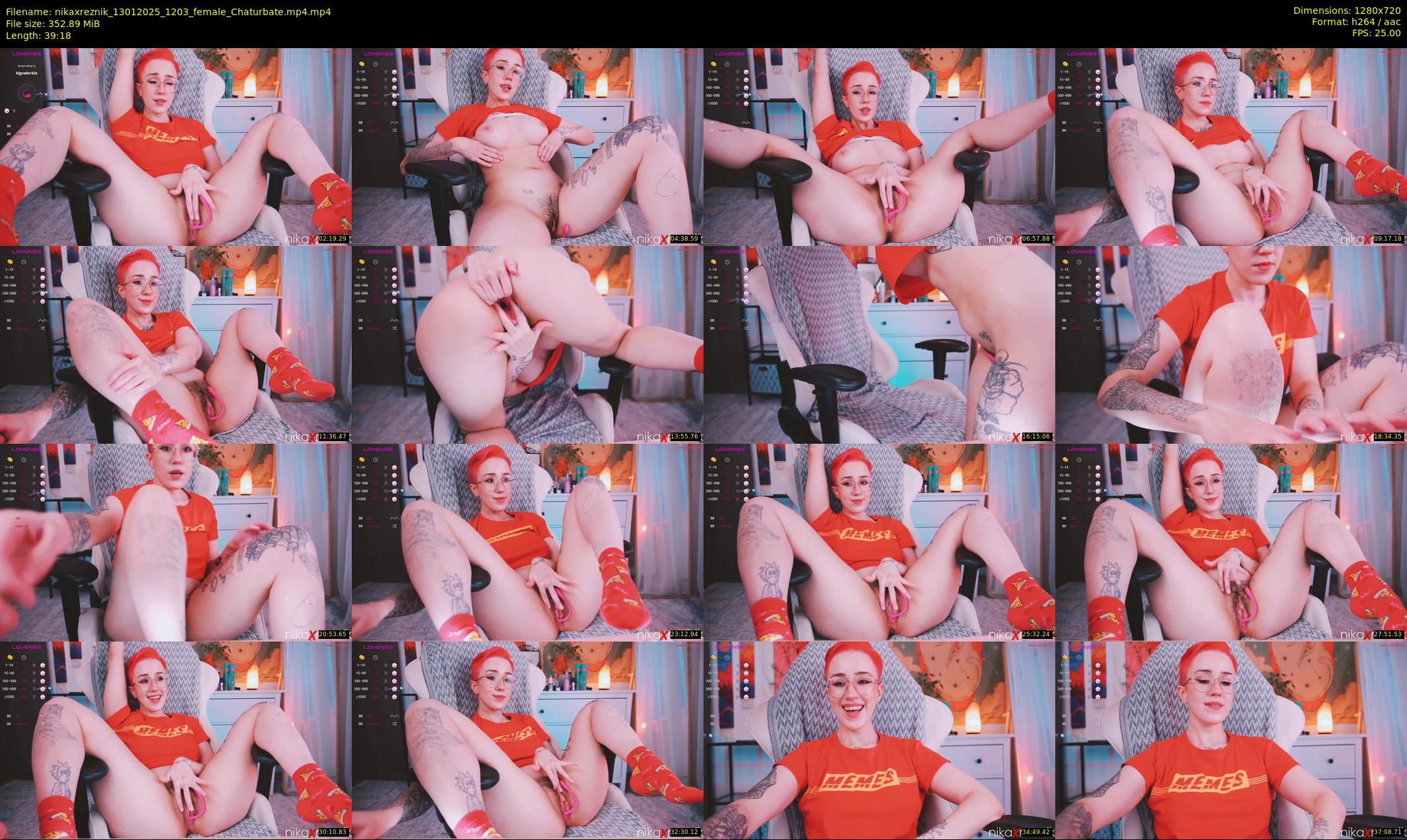 nikaxreznik — 40 minute Chaturbate female cam show recording, 720p, Jan 13, 2025
