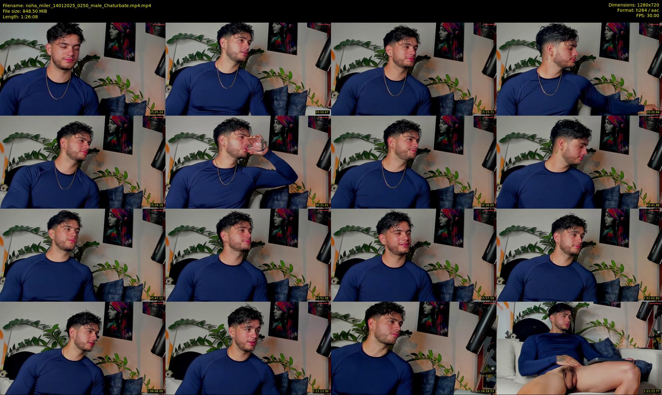 noha_miler — 87 minute Chaturbate male cam show recording, 720p, Jan 14, 2025