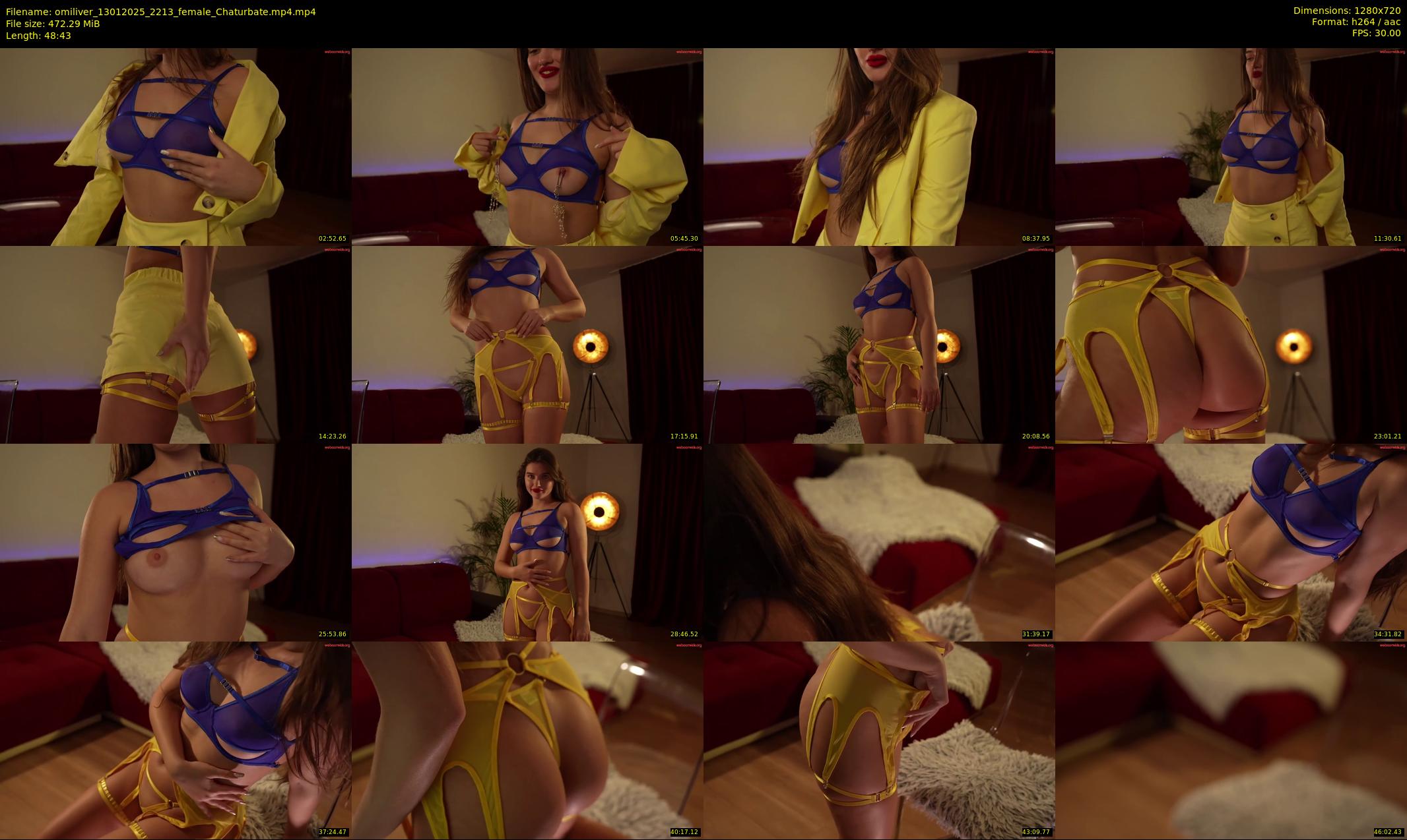 omiliver — 49 minute Chaturbate female cam show recording, 720p, Jan 13, 2025