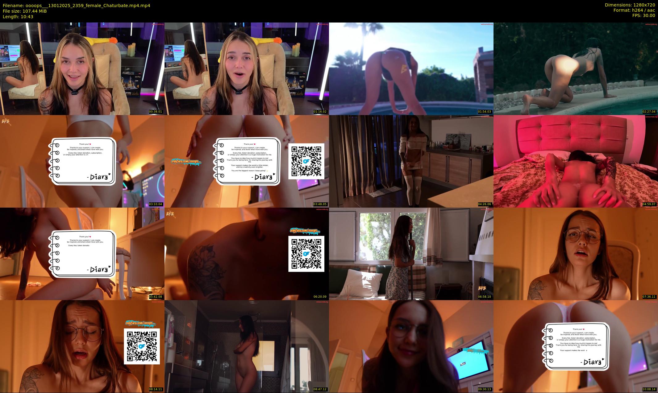 oooops__ — 11 minute Chaturbate female cam show recording, 720p, Jan 13, 2025