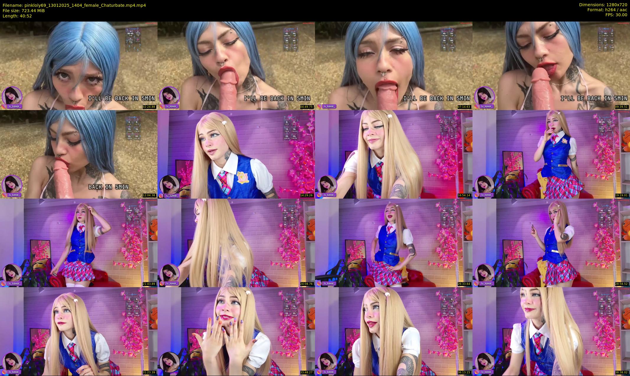 pinkloly69 — 41 minute Chaturbate female cam show recording, 720p, Jan 13, 2025