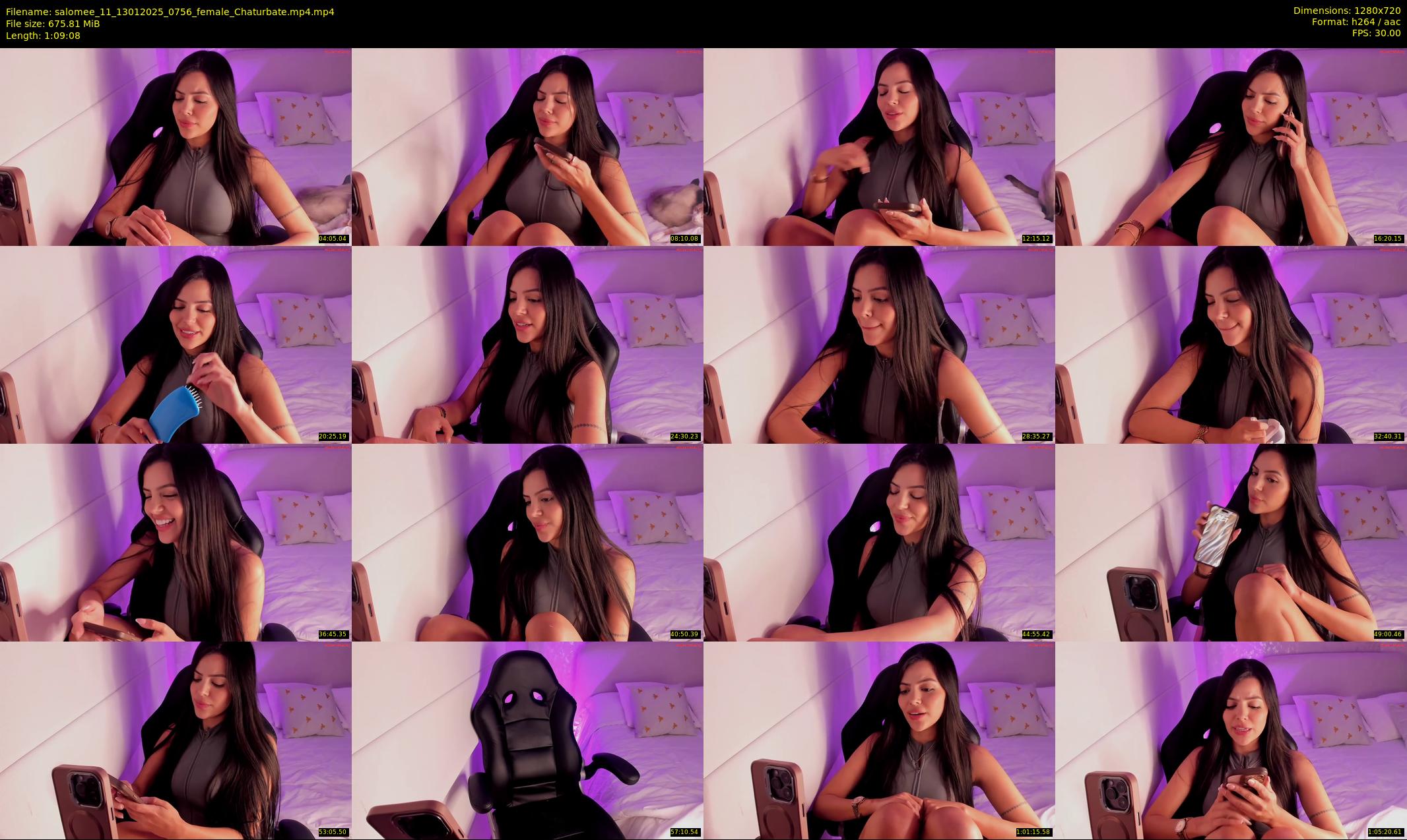 salomee_11 — 70 minute Chaturbate female cam show recording, 720p, Jan 13, 2025