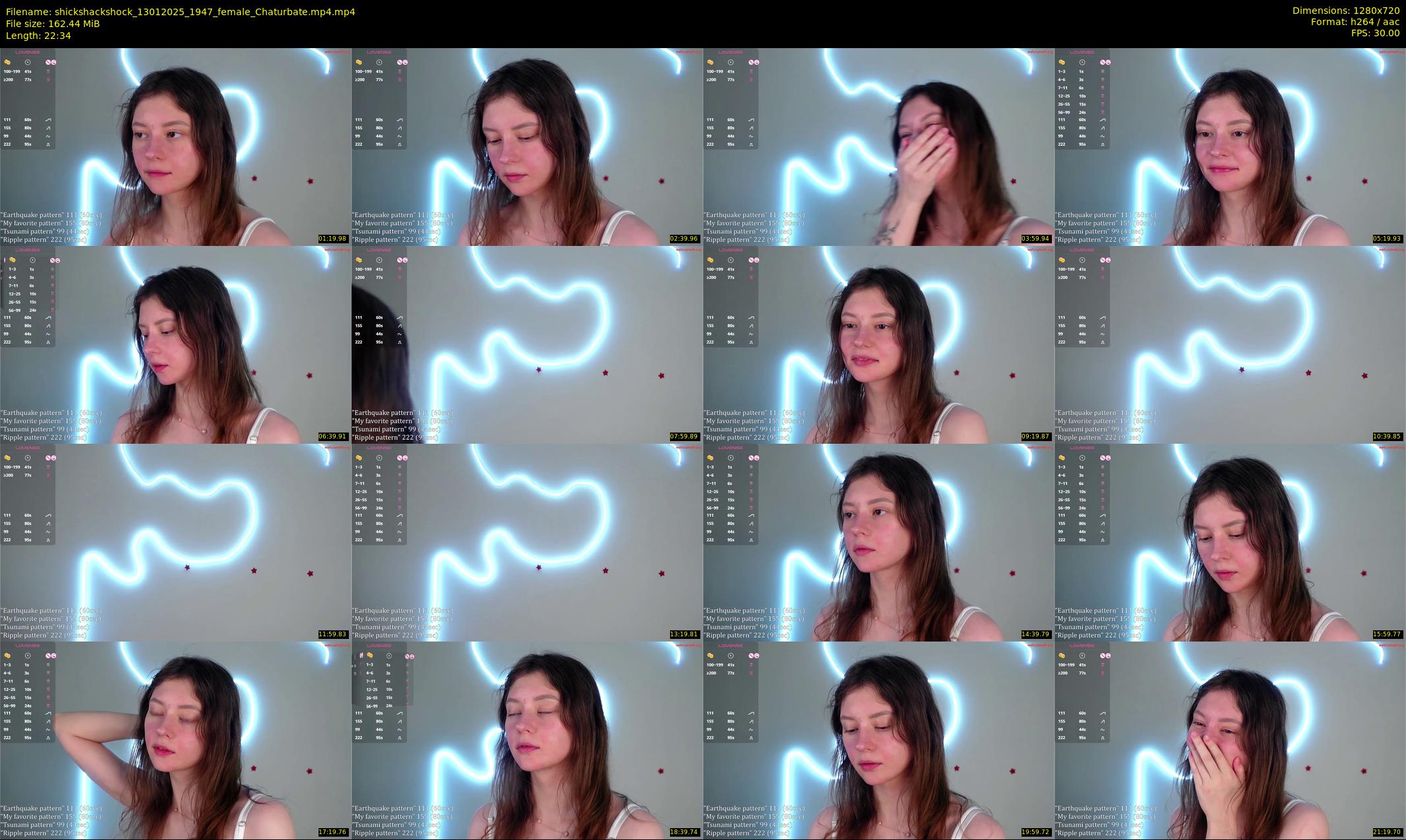 shickshackshock — 23 minute Chaturbate female cam show recording, 720p, Jan 13, 2025