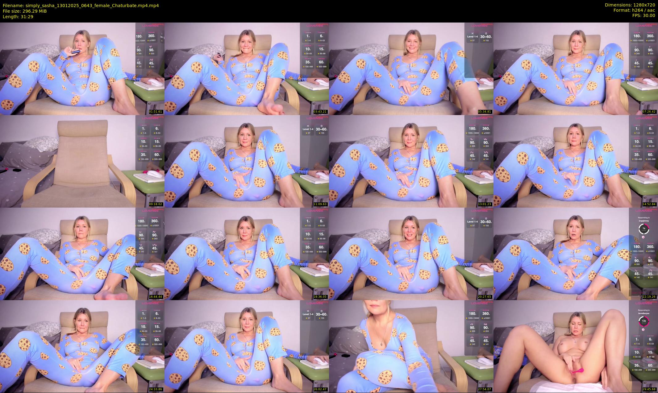 simply_sasha — 32 minute Chaturbate female cam show recording, 720p, Jan 13, 2025