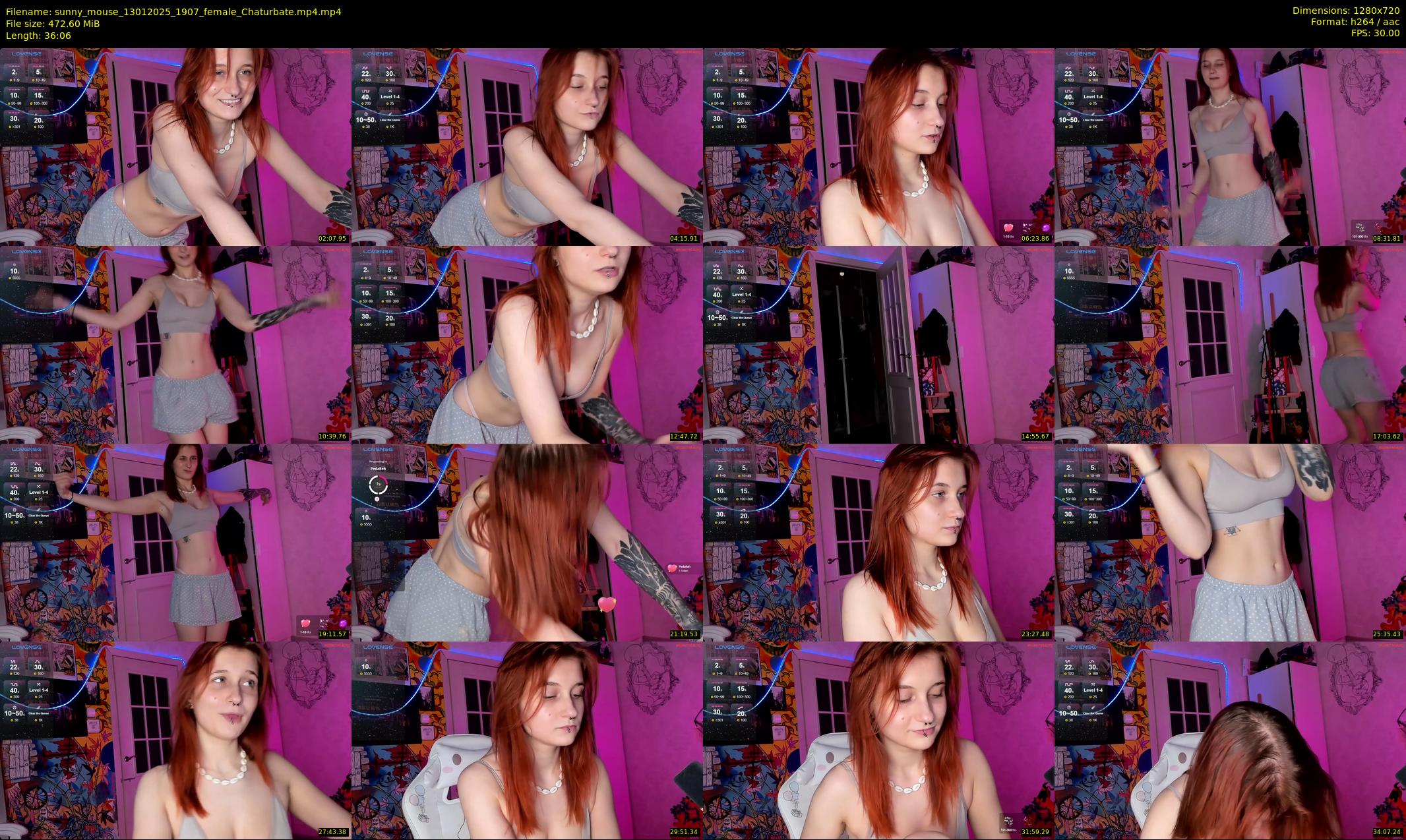 sunny_mouse — 37 minute Chaturbate female cam show recording, 720p, Jan 13, 2025