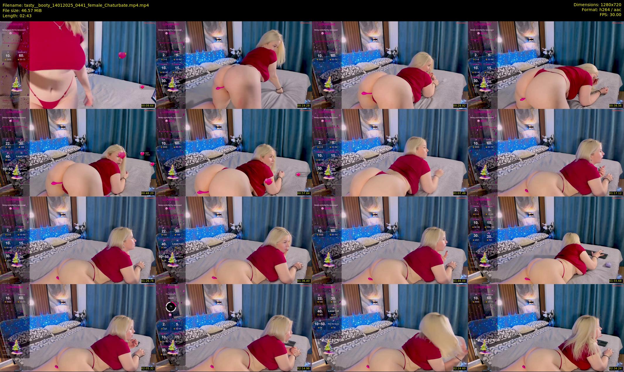 tasty__booty — 3 minute Chaturbate female cam show recording, 720p, Jan 14, 2025