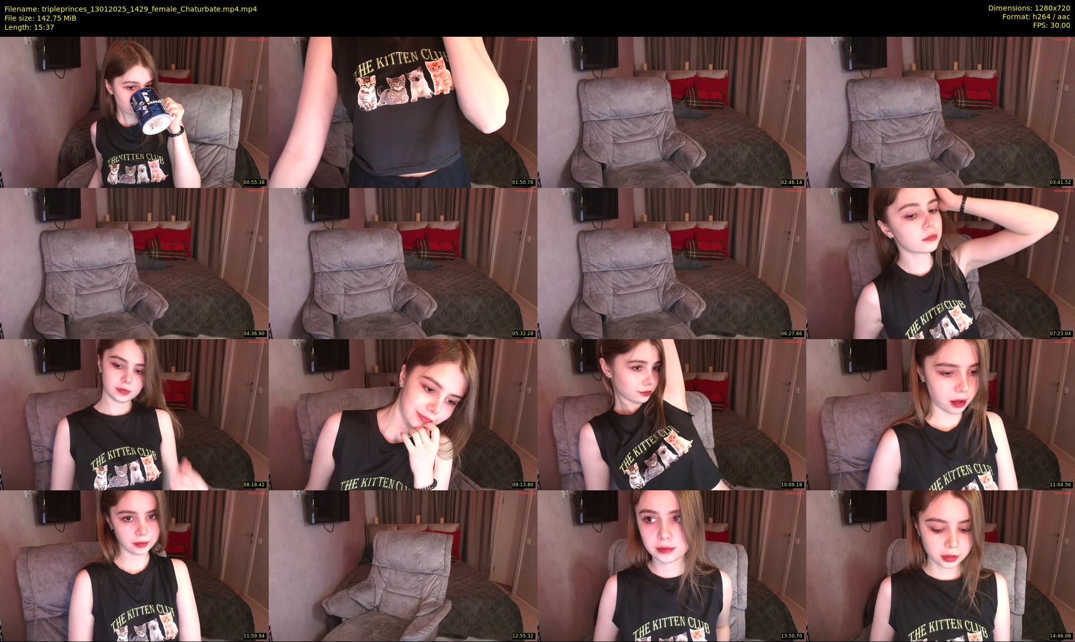 tripleprinces — 16 minute Chaturbate female cam show recording, 720p, Jan 13, 2025