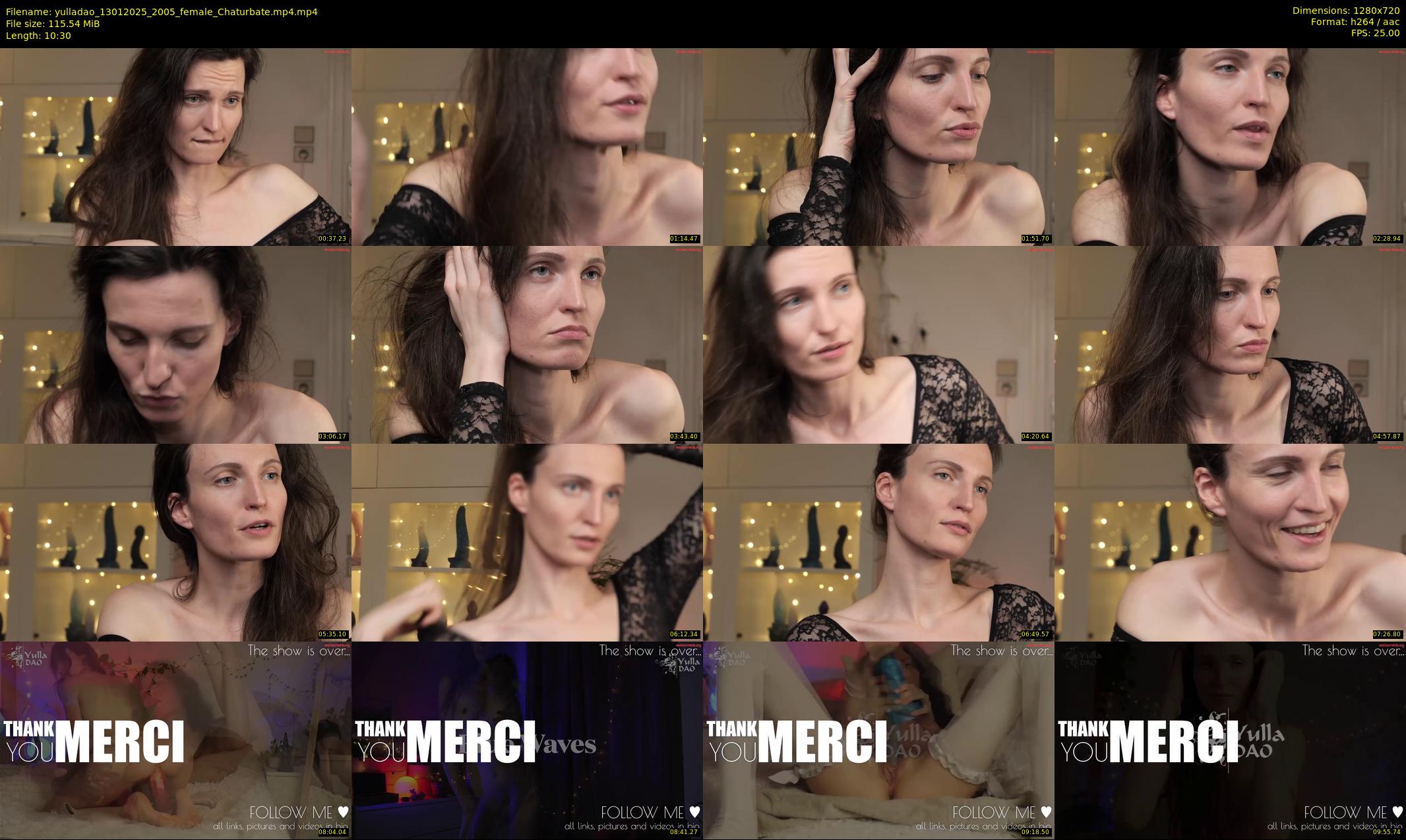 yulladao — 11 minute Chaturbate female cam show recording, 720p, Jan 13, 2025